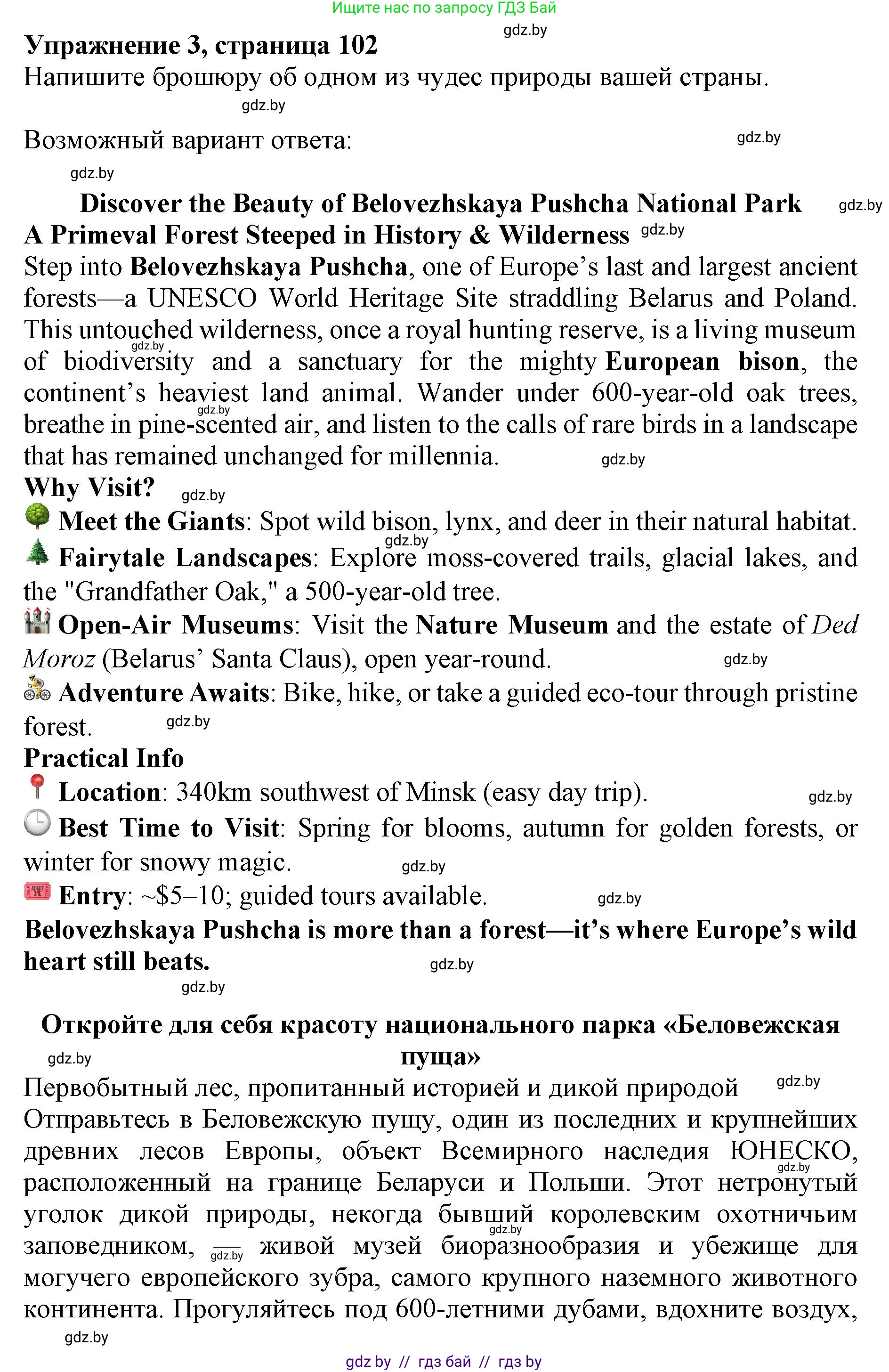 Английский язык (english), 11 класс практикум (activity book ), авторы: Демченко Наталья Валентиновна, Бушуева Эдите Владиславовна, Севрюкова Татьяна Юрьевна, Лапицкая Людмила Михайловна (Lapitskaya Ludmila), Романчук Вероника Романовна, Яковчиц Т Н, издательство Аверсэв, Минск, 2023, Часть 1, страница 102, номер 3, Решение