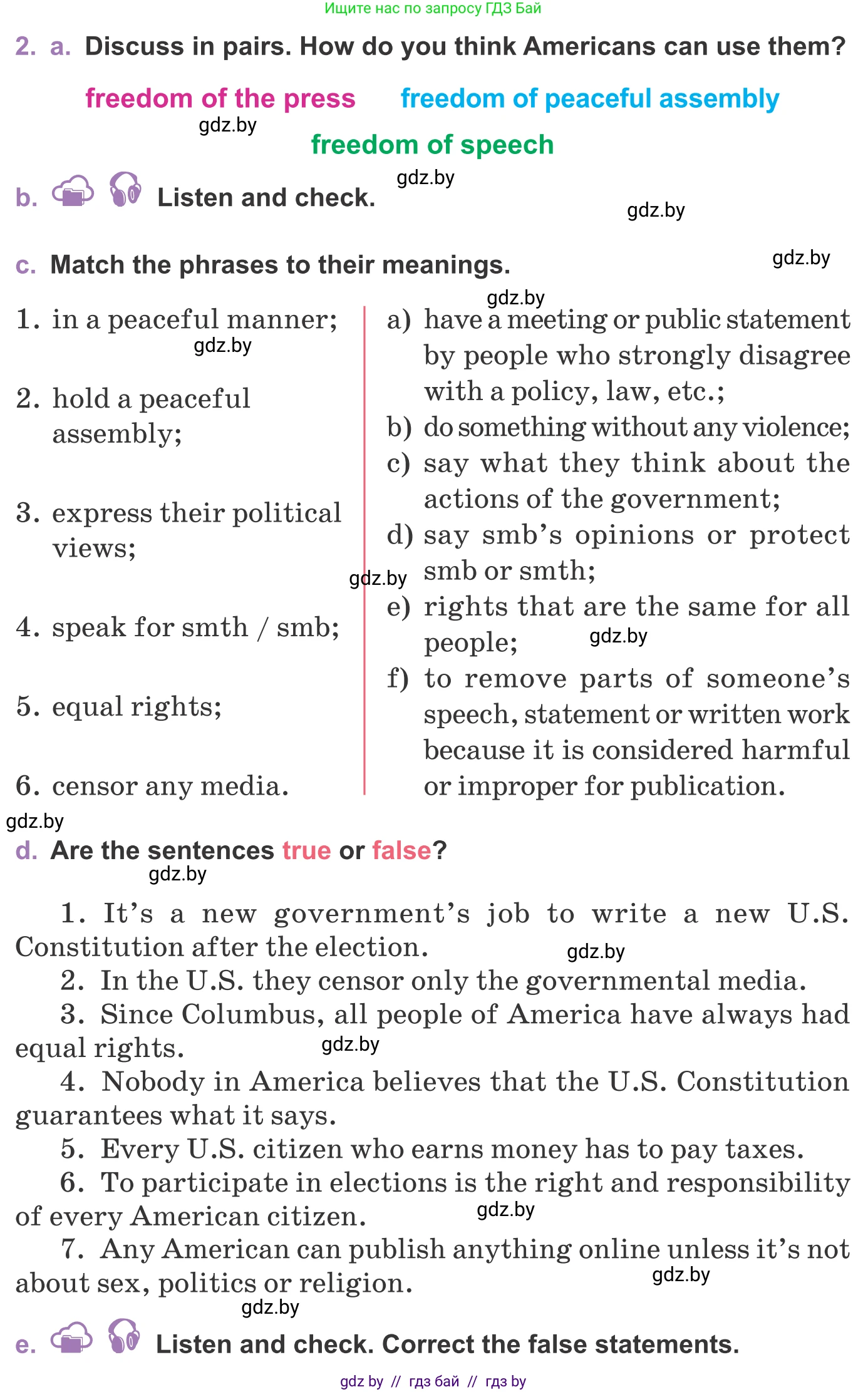 Английский язык (english), 11 класс Учебник (Student's book), авторы: Демченко Наталья Валентиновна, Бушуева Эдите Владиславовна, Севрюкова Татьяна Юрьевна, Лапицкая Людмила Михайловна (Lapitskaya Ludmila), Романчук Вероника Романовна, издательство Вышэйшая школа, Минск, 2022, розового цвета, Часть ( Part) 2, страница 28, номер 2, Условие