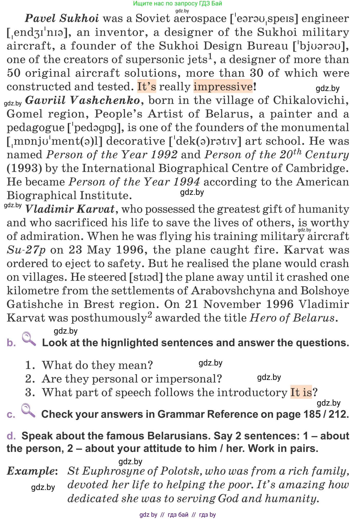 Английский язык (english), 11 класс Учебник (Student's book), авторы: Демченко Наталья Валентиновна, Бушуева Эдите Владиславовна, Севрюкова Татьяна Юрьевна, Лапицкая Людмила Михайловна (Lapitskaya Ludmila), Романчук Вероника Романовна, издательство Вышэйшая школа, Минск, 2022, розового цвета, Часть ( Part) 2, страница 55, номер 2, Условие (продолжение 3)