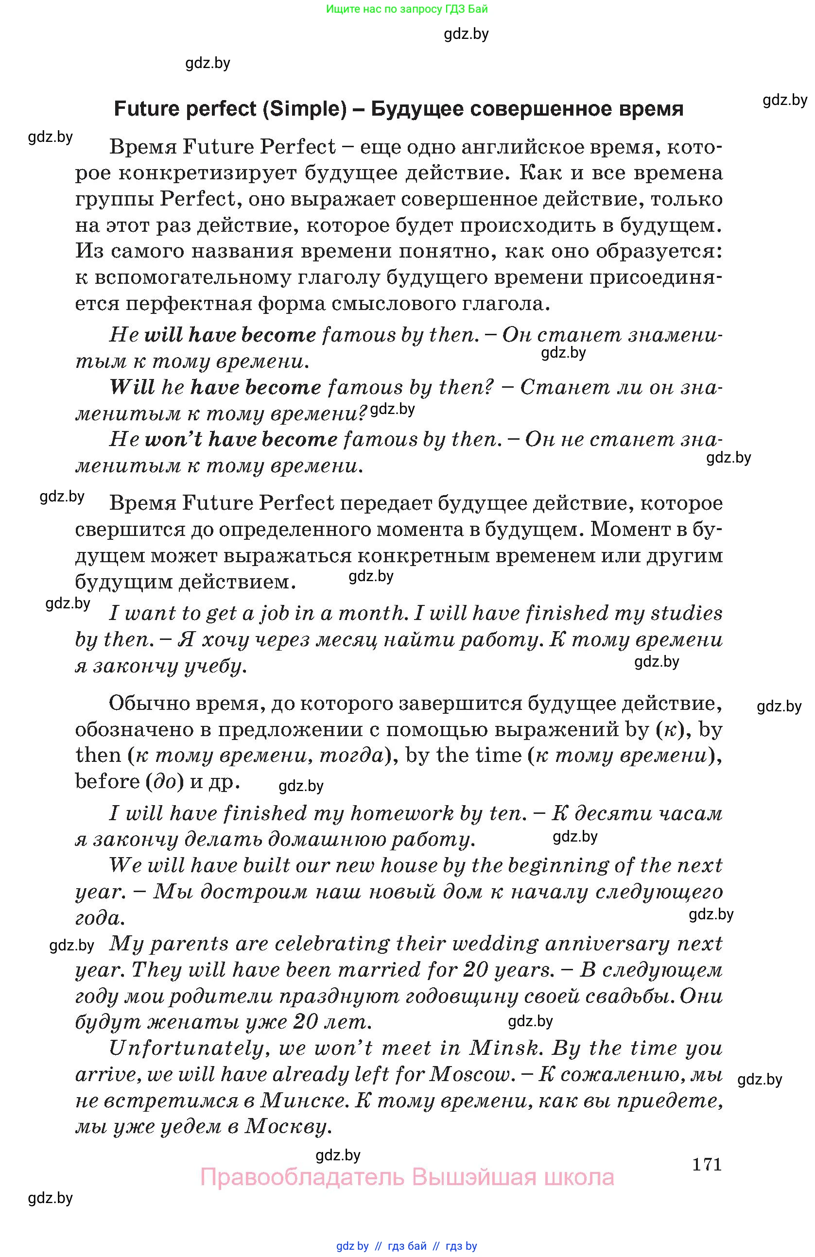 Английский язык (english), 11 класс Учебник (Student's book), авторы: Демченко Наталья Валентиновна, Бушуева Эдите Владиславовна, Севрюкова Татьяна Юрьевна, Лапицкая Людмила Михайловна (Lapitskaya Ludmila), Романчук Вероника Романовна, издательство Вышэйшая школа, Минск, 2022, розового цвета, страница 171