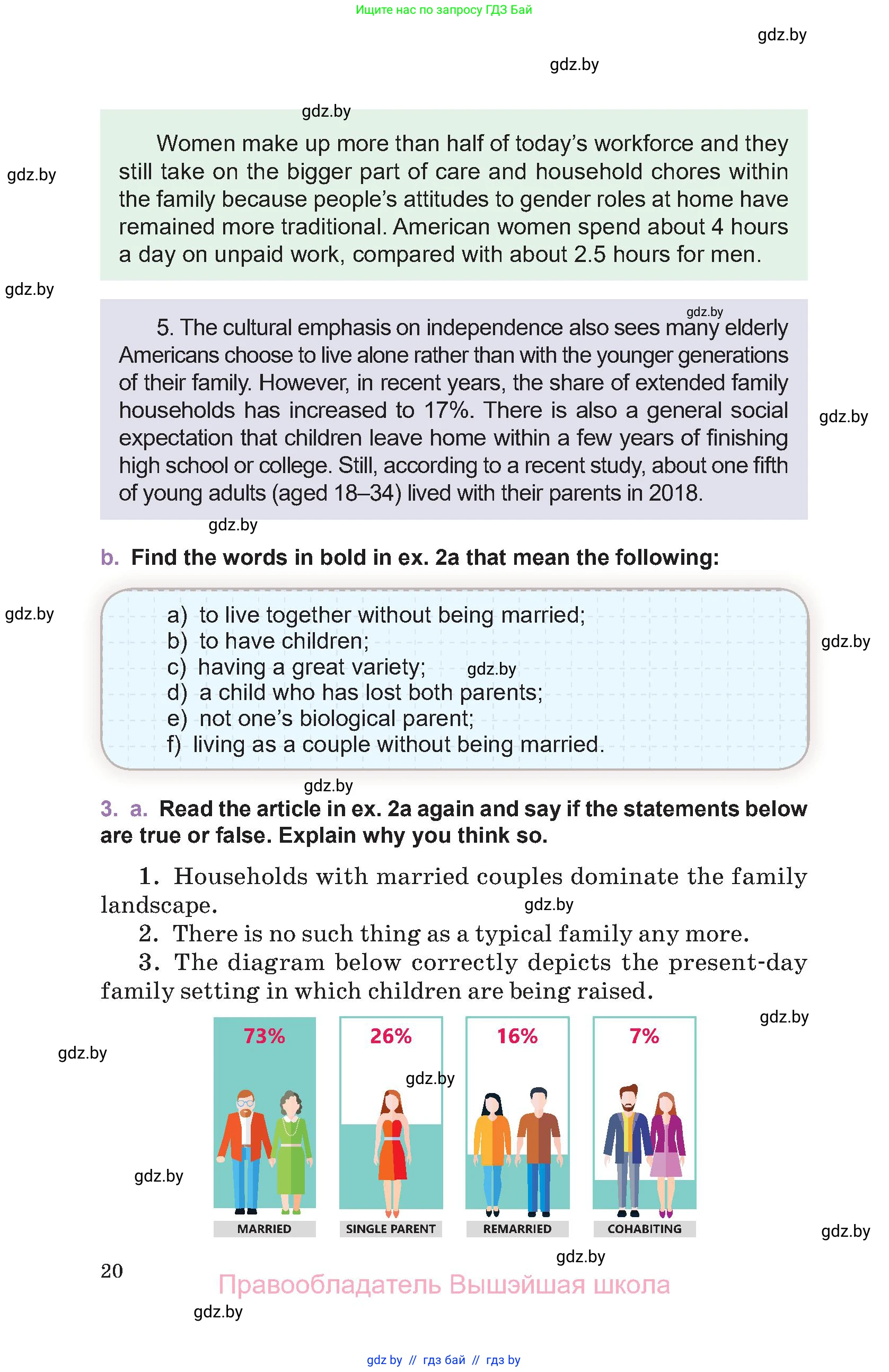 Английский язык (english), 11 класс Учебник (Student's book), авторы: Демченко Наталья Валентиновна, Бушуева Эдите Владиславовна, Севрюкова Татьяна Юрьевна, Лапицкая Людмила Михайловна (Lapitskaya Ludmila), Романчук Вероника Романовна, издательство Вышэйшая школа, Минск, 2022, розового цвета, Часть ( Part) 1, страница 20