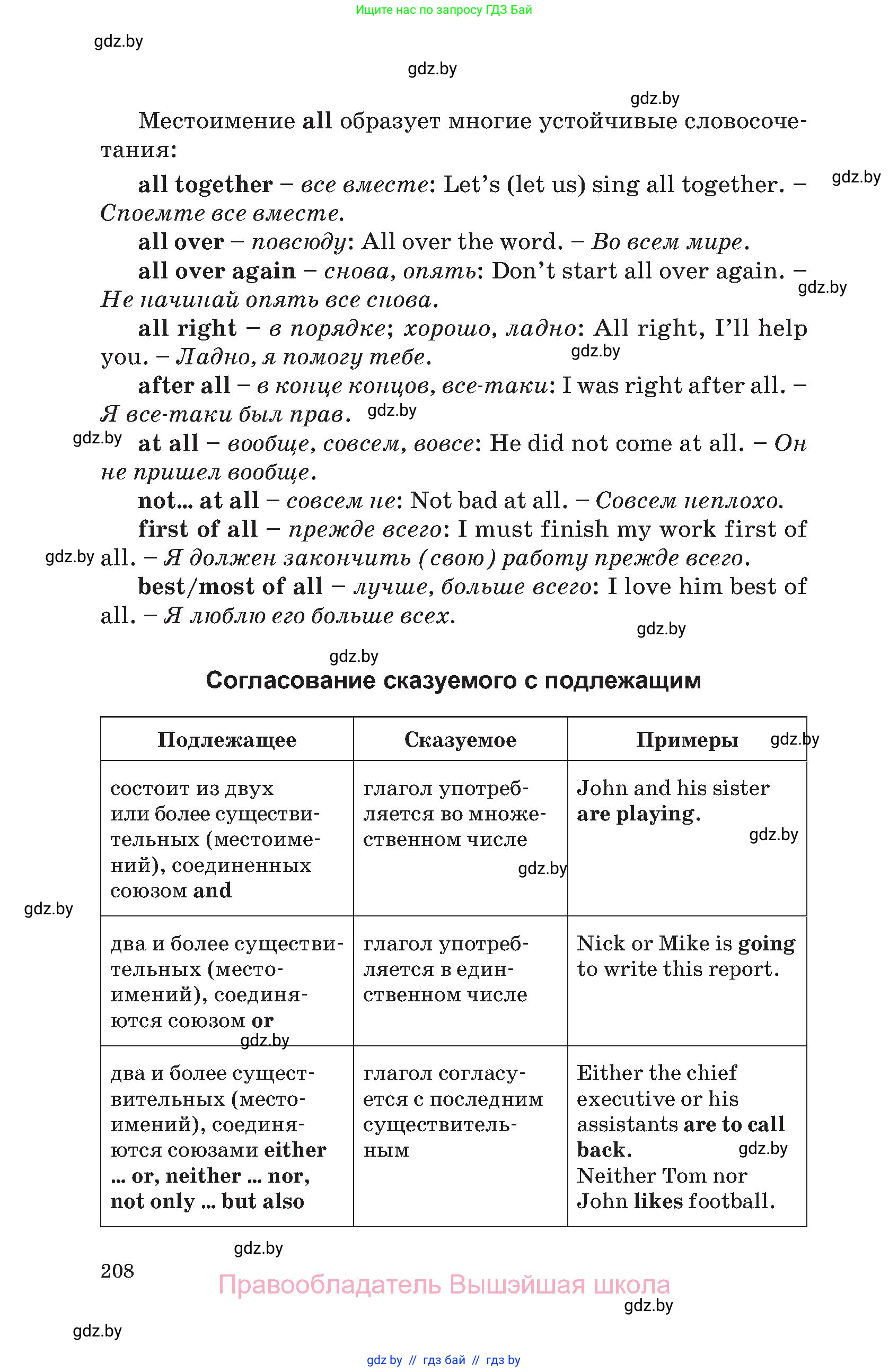 Английский язык (english), 11 класс Учебник (Student's book), авторы: Демченко Наталья Валентиновна, Бушуева Эдите Владиславовна, Севрюкова Татьяна Юрьевна, Лапицкая Людмила Михайловна (Lapitskaya Ludmila), Романчук Вероника Романовна, издательство Вышэйшая школа, Минск, 2022, розового цвета, страница 208