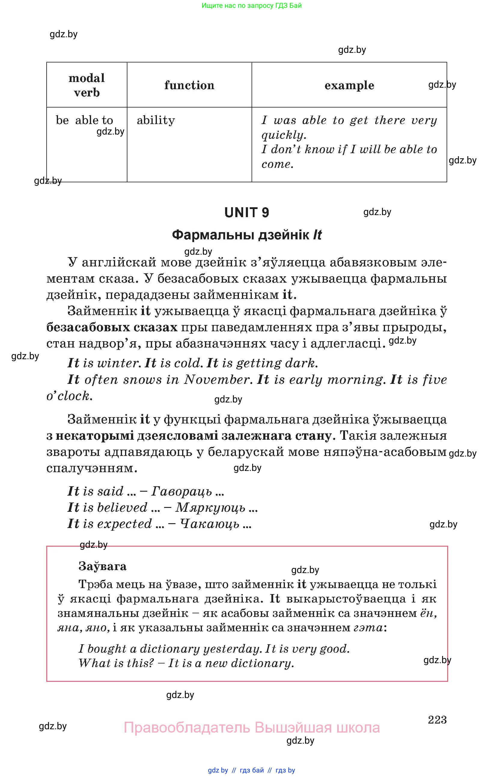 Английский язык (english), 11 класс Учебник (Student's book), авторы: Демченко Наталья Валентиновна, Бушуева Эдите Владиславовна, Севрюкова Татьяна Юрьевна, Лапицкая Людмила Михайловна (Lapitskaya Ludmila), Романчук Вероника Романовна, издательство Вышэйшая школа, Минск, 2022, розового цвета, страница 223