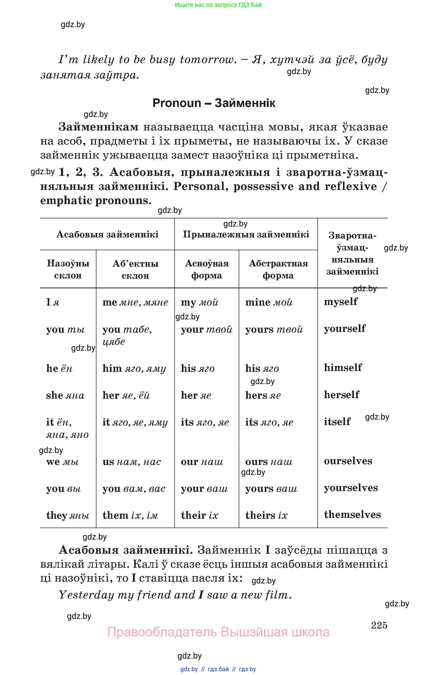 Английский язык (english), 11 класс Учебник (Student's book), авторы: Демченко Наталья Валентиновна, Бушуева Эдите Владиславовна, Севрюкова Татьяна Юрьевна, Лапицкая Людмила Михайловна (Lapitskaya Ludmila), Романчук Вероника Романовна, издательство Вышэйшая школа, Минск, 2022, розового цвета, страница 225