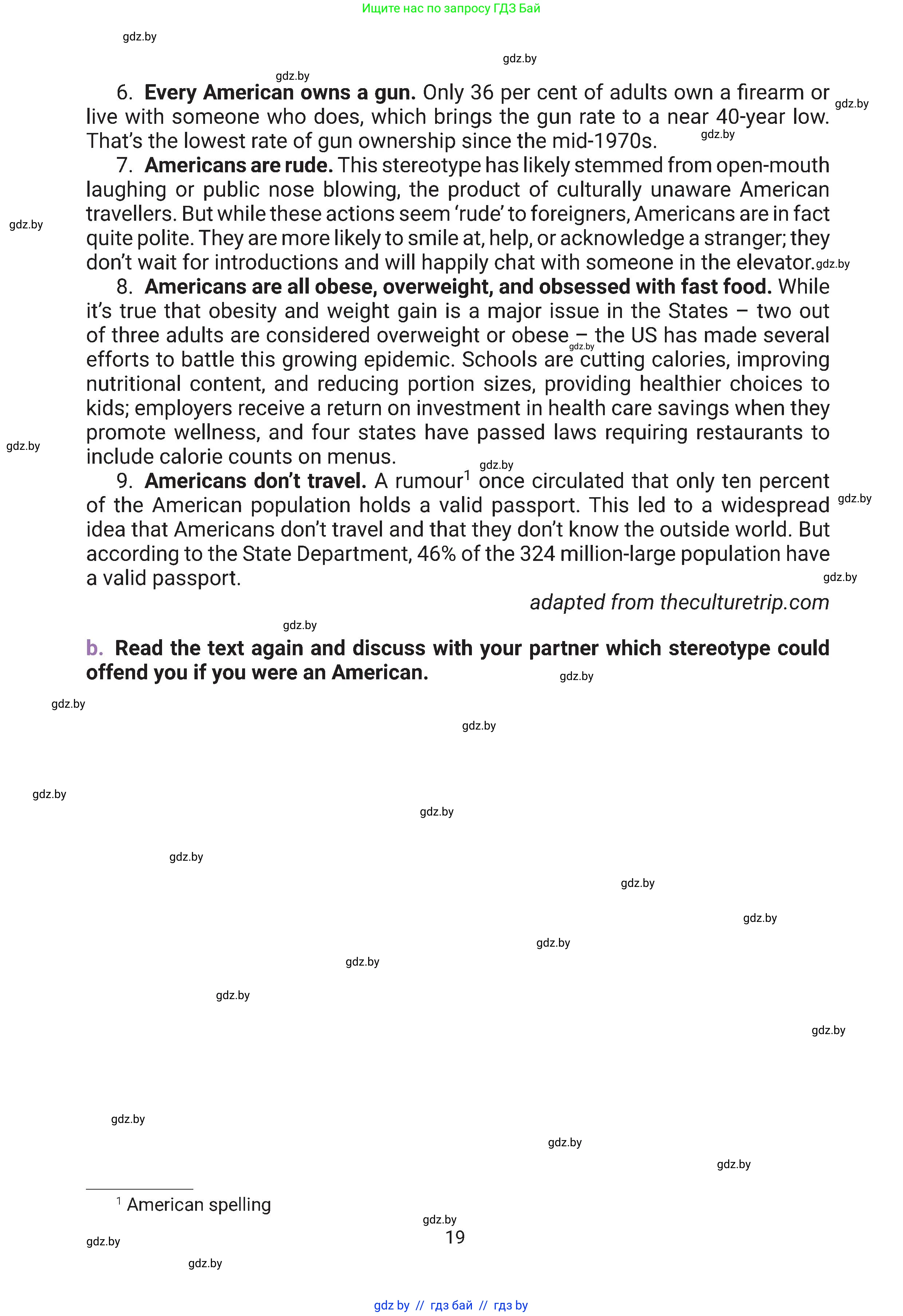 Английский язык (english), 11 класс Учебник (Student's book), авторы: Демченко Наталья Валентиновна, Бушуева Эдите Владиславовна, Севрюкова Татьяна Юрьевна, Лапицкая Людмила Михайловна (Lapitskaya Ludmila), Романчук Вероника Романовна, издательство Вышэйшая школа, Минск, 2022, розового цвета, страница 19