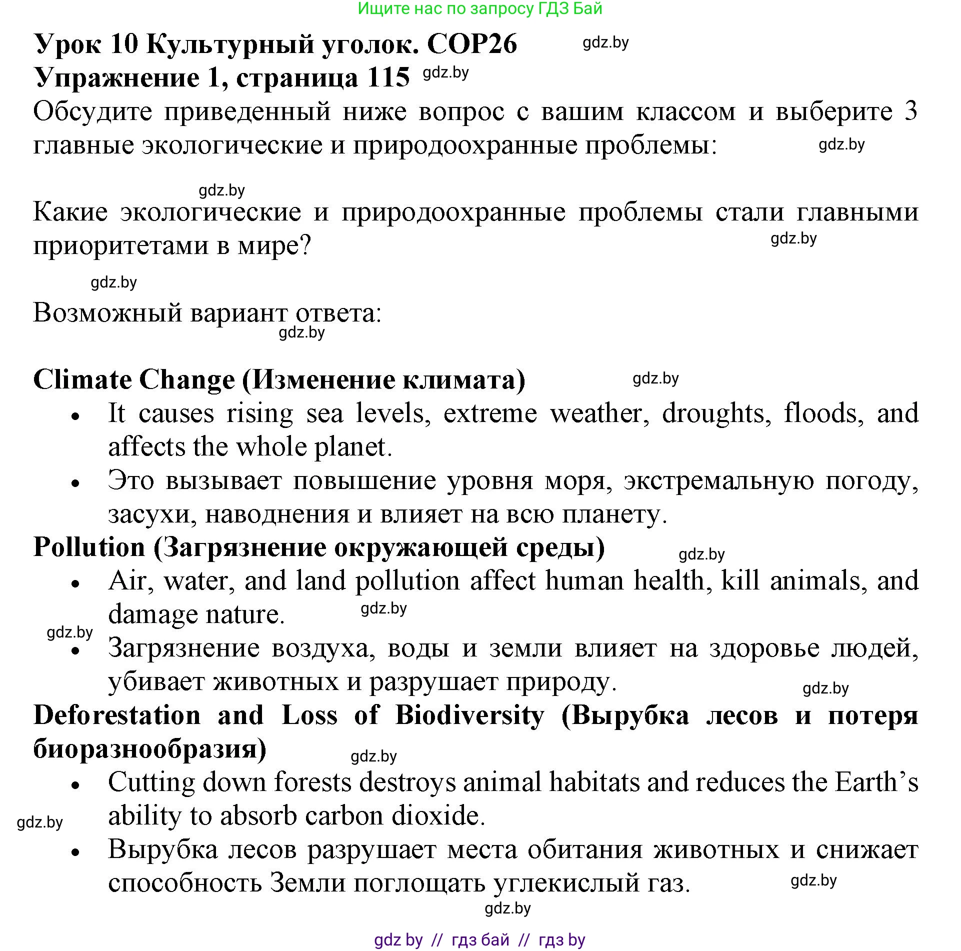 Английский язык (english), 11 класс Учебник (Student's book), авторы: Демченко Наталья Валентиновна, Бушуева Эдите Владиславовна, Севрюкова Татьяна Юрьевна, Лапицкая Людмила Михайловна (Lapitskaya Ludmila), Романчук Вероника Романовна, издательство Вышэйшая школа, Минск, 2022, розового цвета, Часть ( Part) 1, страница 115, номер 1, Решение 1