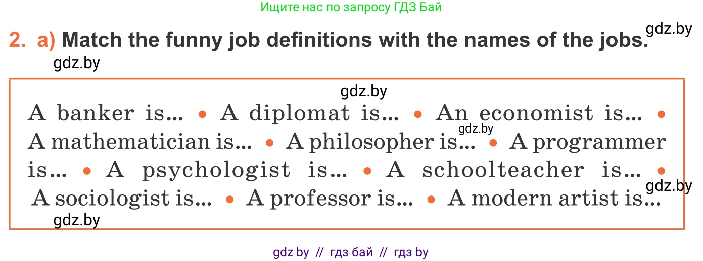 Английский язык (english), 11 класс Учебник (Student's book), авторы: Юхнель Наталья Валентиновна, Демченко Наталья Валентиновна, Романчук Вероника Романовна, Малиновская Елена Александровна, Севрюкова Татьяна Юрьевна, Бушуева Эдите Владиславовна, Наумова Елена Георгиевна, Яковчиц Т Н, издательство Вышэйшая школа, Минск, 2021, бирюзового цвета, страница 35, номер 2, Условие