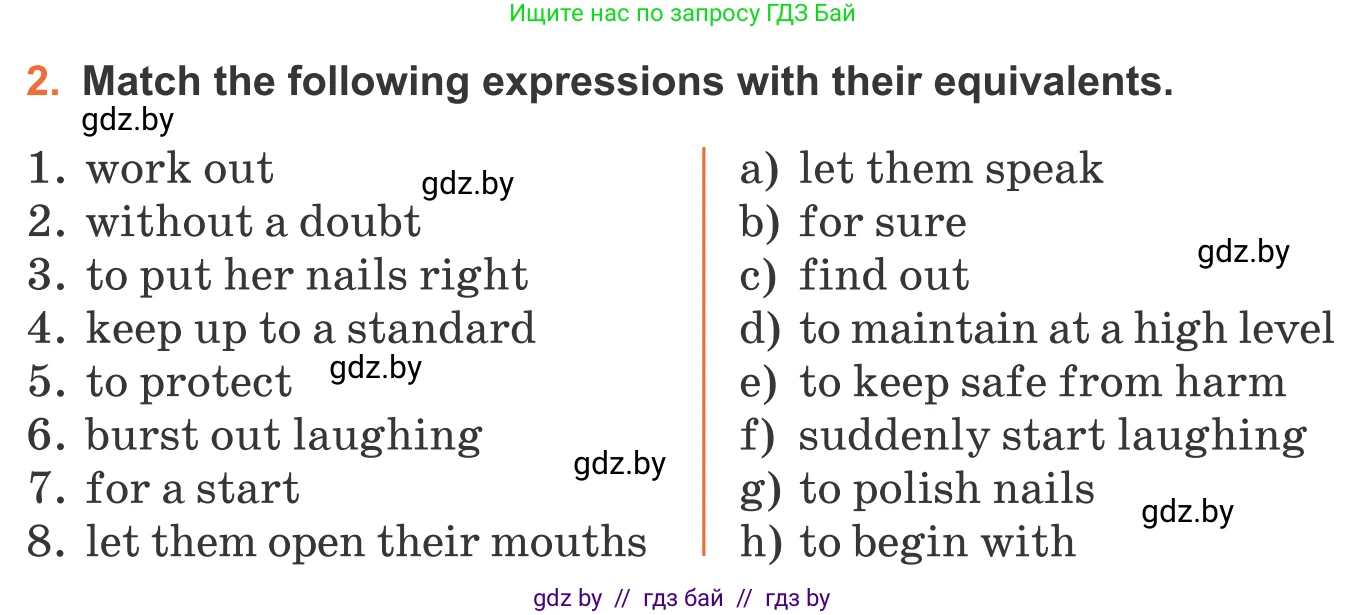 Английский язык (english), 11 класс Учебник (Student's book), авторы: Юхнель Наталья Валентиновна, Демченко Наталья Валентиновна, Романчук Вероника Романовна, Малиновская Елена Александровна, Севрюкова Татьяна Юрьевна, Бушуева Эдите Владиславовна, Наумова Елена Георгиевна, Яковчиц Т Н, издательство Вышэйшая школа, Минск, 2021, бирюзового цвета, страница 288, номер 2, Условие
