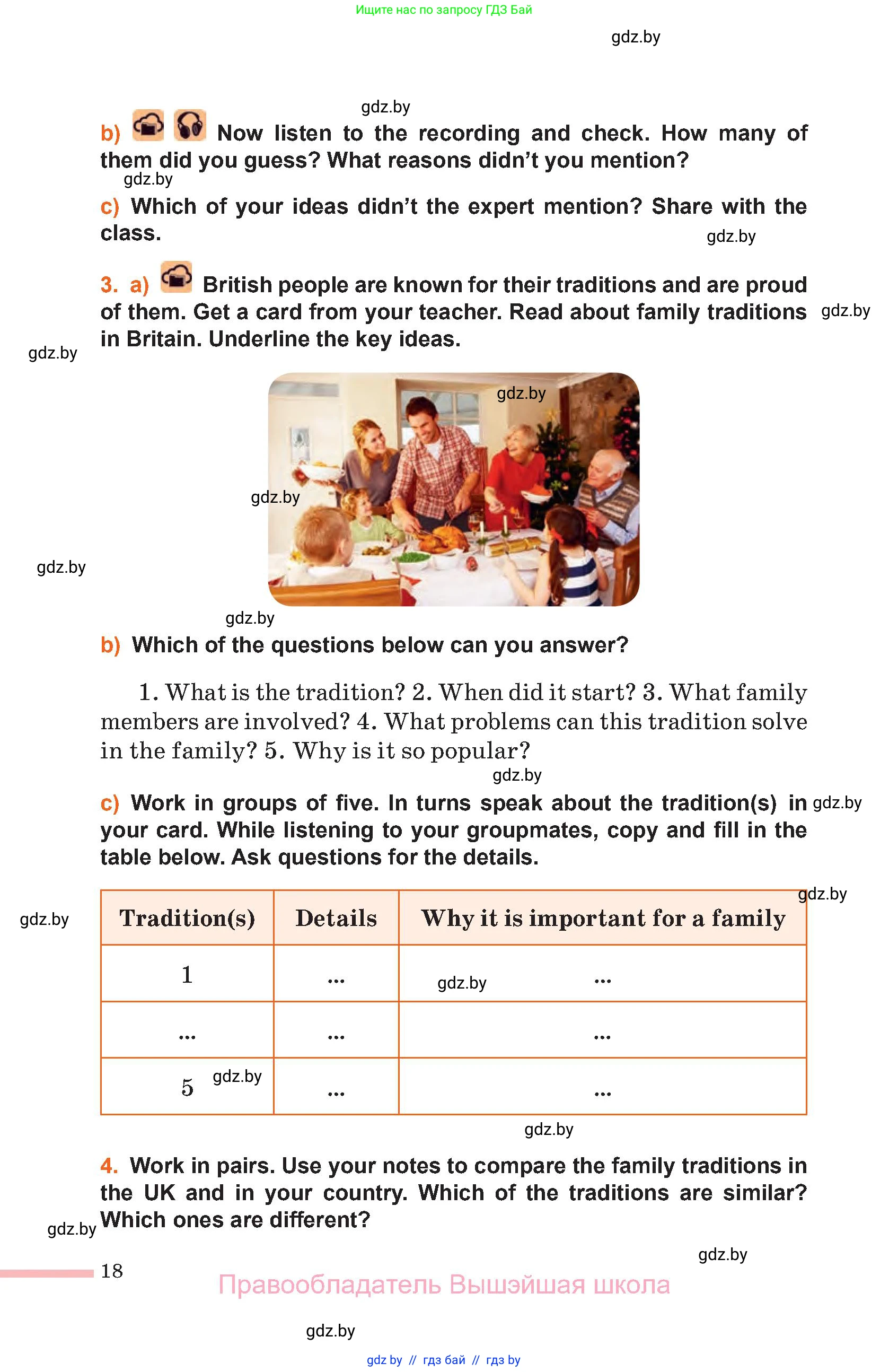 Английский язык (english), 11 класс Учебник (Student's book), авторы: Юхнель Наталья Валентиновна, Демченко Наталья Валентиновна, Романчук Вероника Романовна, Малиновская Елена Александровна, Севрюкова Татьяна Юрьевна, Бушуева Эдите Владиславовна, Наумова Елена Георгиевна, Яковчиц Т Н, издательство Вышэйшая школа, Минск, 2021, бирюзового цвета, страница 18