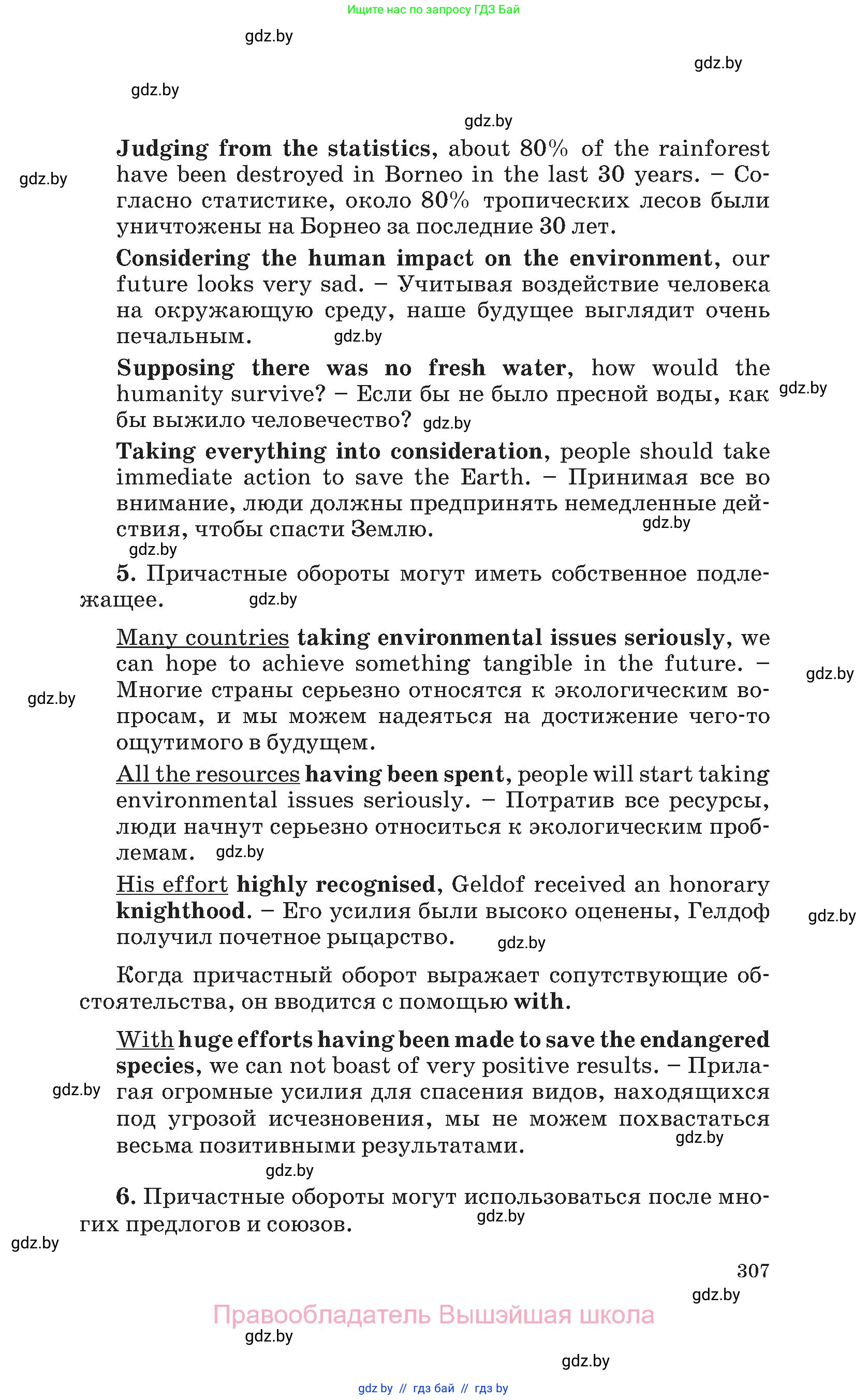 Английский язык (english), 11 класс Учебник (Student's book), авторы: Юхнель Наталья Валентиновна, Демченко Наталья Валентиновна, Романчук Вероника Романовна, Малиновская Елена Александровна, Севрюкова Татьяна Юрьевна, Бушуева Эдите Владиславовна, Наумова Елена Георгиевна, Яковчиц Т Н, издательство Вышэйшая школа, Минск, 2021, бирюзового цвета, страница 307