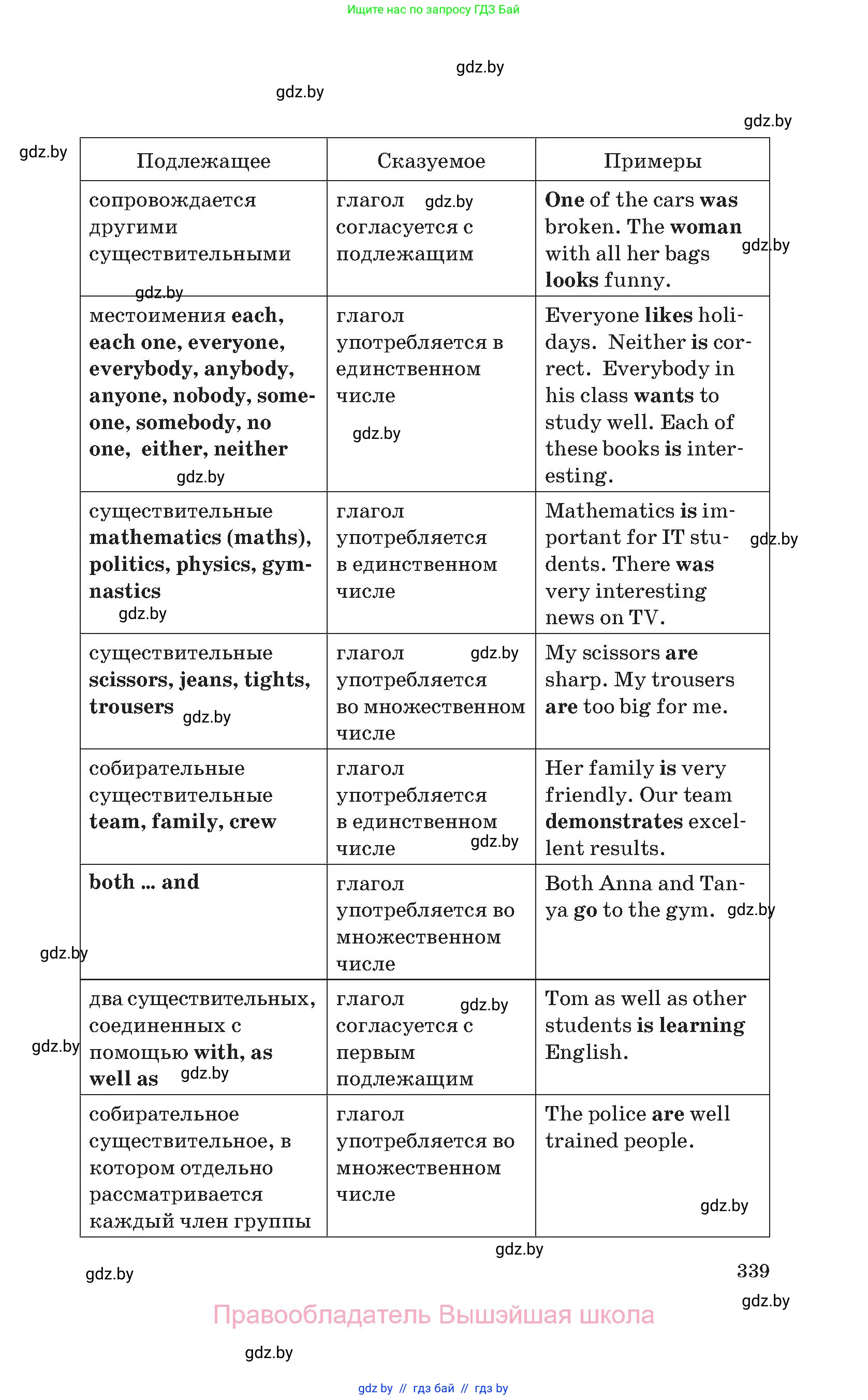 Английский язык (english), 11 класс Учебник (Student's book), авторы: Юхнель Наталья Валентиновна, Демченко Наталья Валентиновна, Романчук Вероника Романовна, Малиновская Елена Александровна, Севрюкова Татьяна Юрьевна, Бушуева Эдите Владиславовна, Наумова Елена Георгиевна, Яковчиц Т Н, издательство Вышэйшая школа, Минск, 2021, бирюзового цвета, страница 339