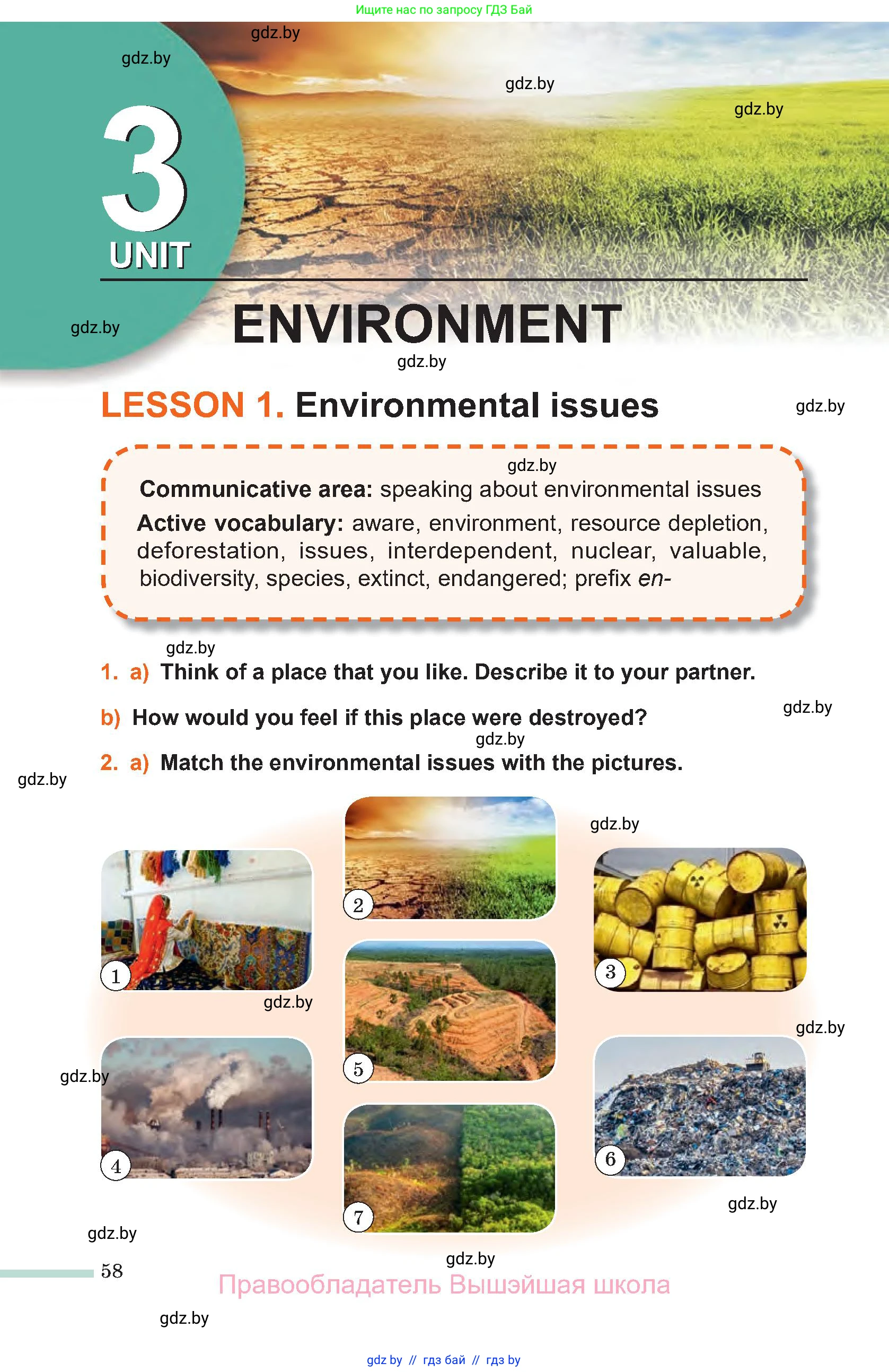 Английский язык (english), 11 класс Учебник (Student's book), авторы: Юхнель Наталья Валентиновна, Демченко Наталья Валентиновна, Романчук Вероника Романовна, Малиновская Елена Александровна, Севрюкова Татьяна Юрьевна, Бушуева Эдите Владиславовна, Наумова Елена Георгиевна, Яковчиц Т Н, издательство Вышэйшая школа, Минск, 2021, бирюзового цвета, страница 58