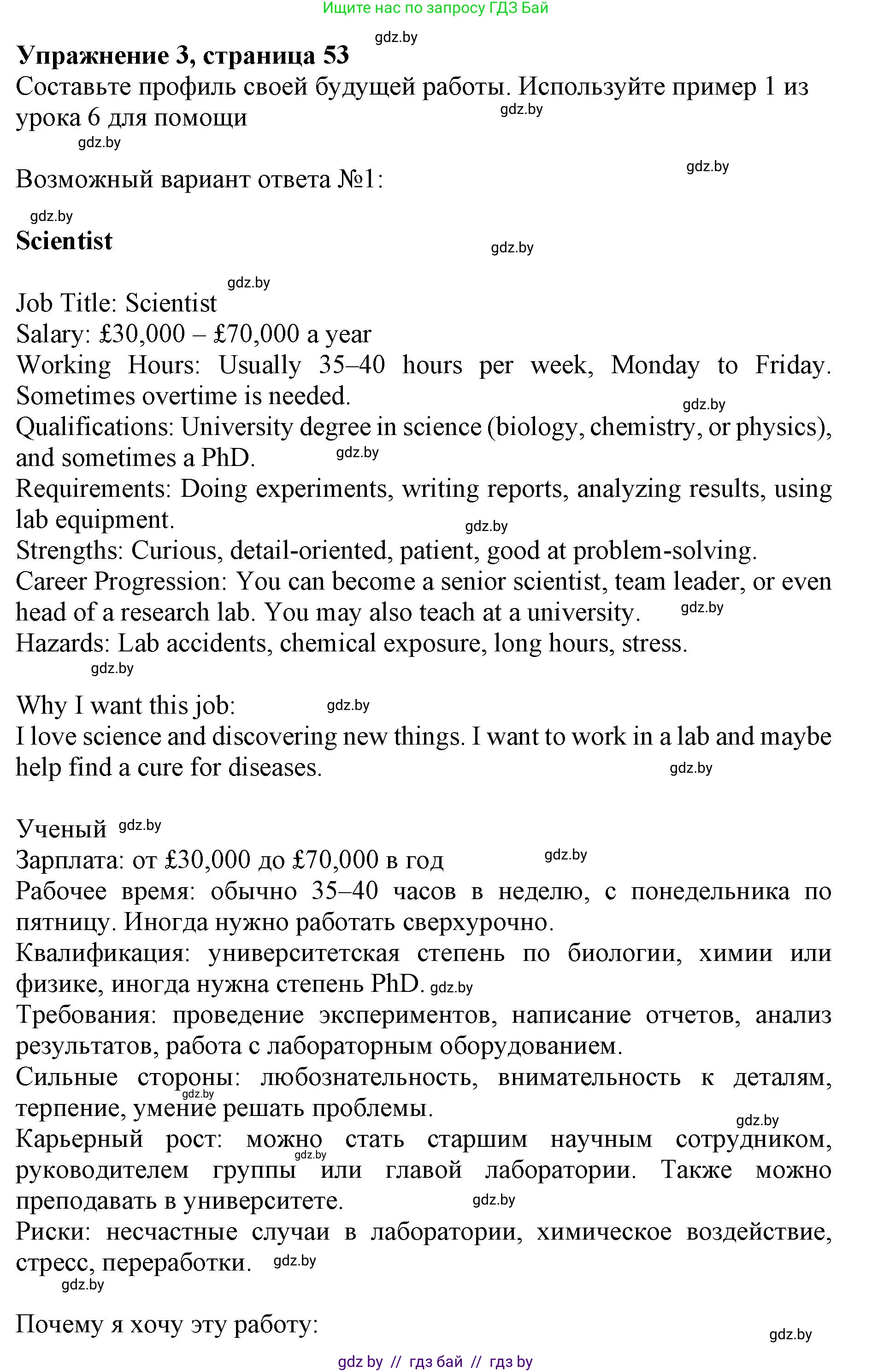 Английский язык (english), 11 класс Учебник (Student's book), авторы: Юхнель Наталья Валентиновна, Демченко Наталья Валентиновна, Романчук Вероника Романовна, Малиновская Елена Александровна, Севрюкова Татьяна Юрьевна, Бушуева Эдите Владиславовна, Наумова Елена Георгиевна, Яковчиц Т Н, издательство Вышэйшая школа, Минск, 2021, бирюзового цвета, страница 53, номер 3, Решение 2