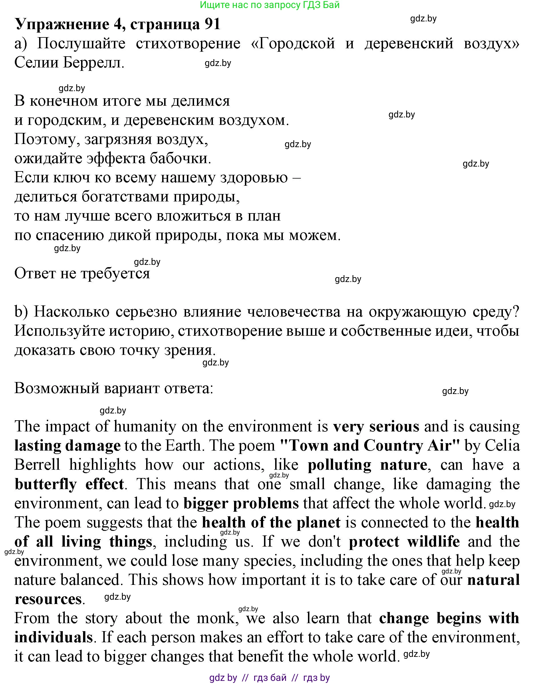 Английский язык (english), 11 класс Учебник (Student's book), авторы: Юхнель Наталья Валентиновна, Демченко Наталья Валентиновна, Романчук Вероника Романовна, Малиновская Елена Александровна, Севрюкова Татьяна Юрьевна, Бушуева Эдите Владиславовна, Наумова Елена Георгиевна, Яковчиц Т Н, издательство Вышэйшая школа, Минск, 2021, бирюзового цвета, страница 91, номер 4, Решение 2