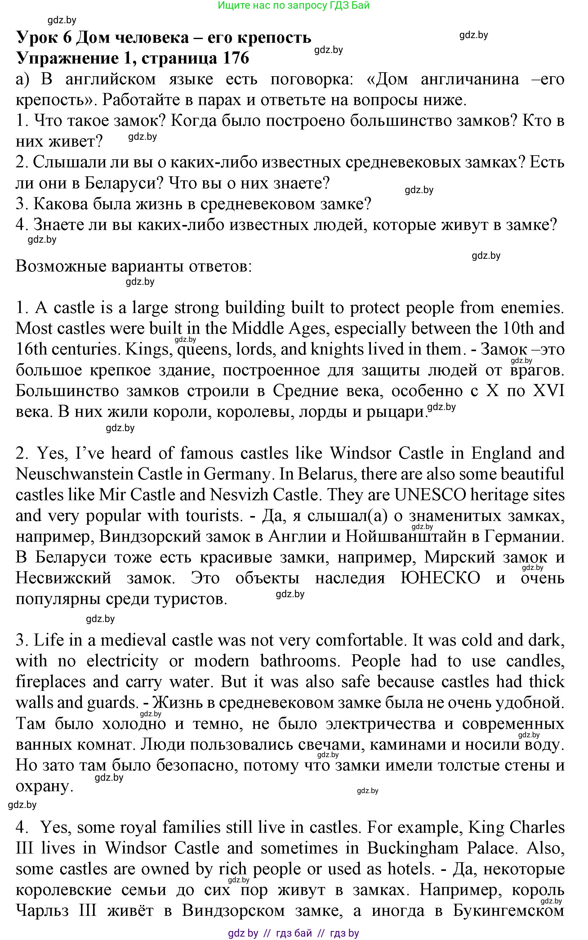 Английский язык (english), 11 класс Учебник (Student's book), авторы: Юхнель Наталья Валентиновна, Демченко Наталья Валентиновна, Романчук Вероника Романовна, Малиновская Елена Александровна, Севрюкова Татьяна Юрьевна, Бушуева Эдите Владиславовна, Наумова Елена Георгиевна, Яковчиц Т Н, издательство Вышэйшая школа, Минск, 2021, бирюзового цвета, страница 176, номер 1, Решение 2