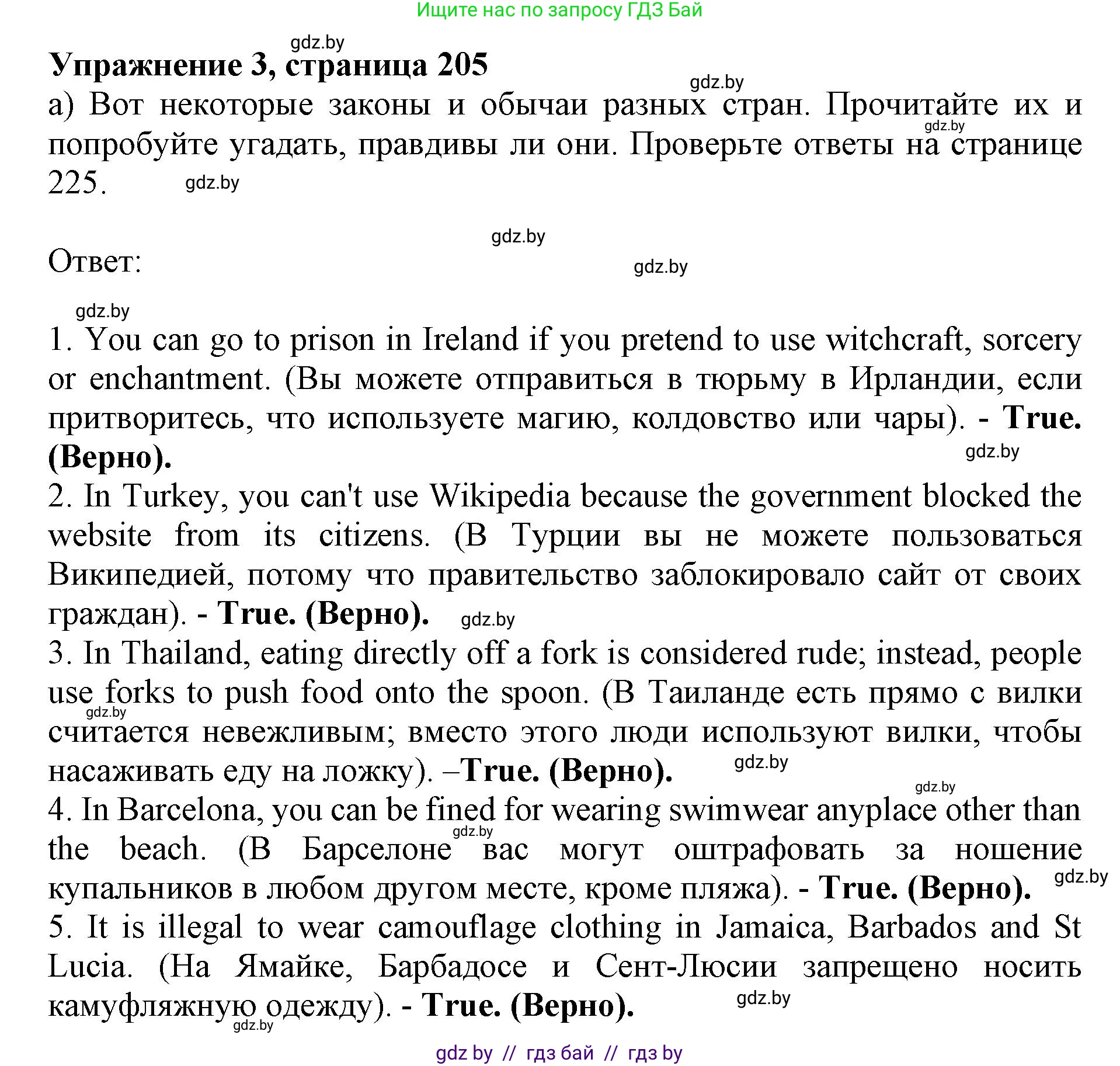 Английский язык (english), 11 класс Учебник (Student's book), авторы: Юхнель Наталья Валентиновна, Демченко Наталья Валентиновна, Романчук Вероника Романовна, Малиновская Елена Александровна, Севрюкова Татьяна Юрьевна, Бушуева Эдите Владиславовна, Наумова Елена Георгиевна, Яковчиц Т Н, издательство Вышэйшая школа, Минск, 2021, бирюзового цвета, страница 205, номер 3, Решение 2