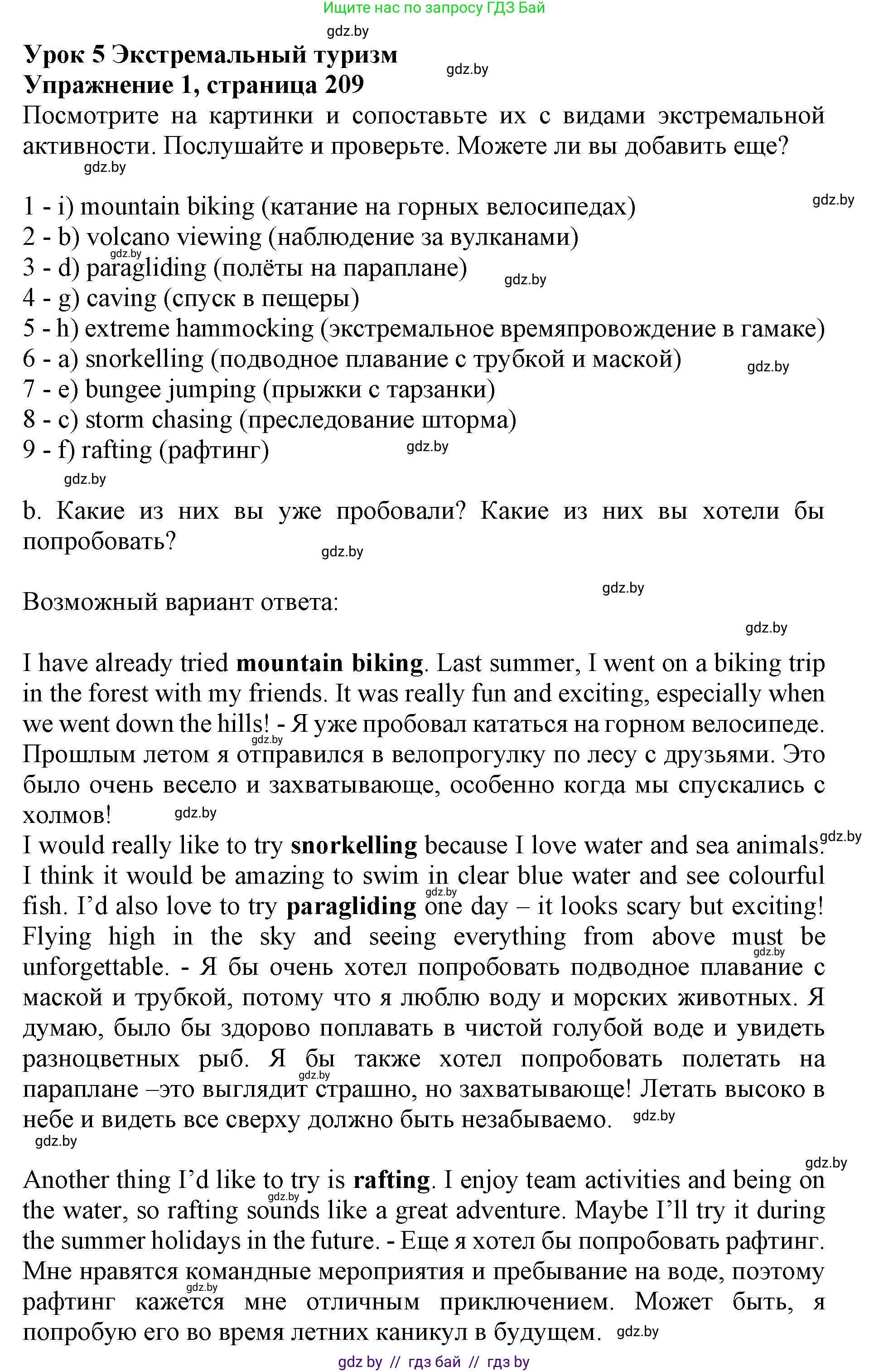 Английский язык (english), 11 класс Учебник (Student's book), авторы: Юхнель Наталья Валентиновна, Демченко Наталья Валентиновна, Романчук Вероника Романовна, Малиновская Елена Александровна, Севрюкова Татьяна Юрьевна, Бушуева Эдите Владиславовна, Наумова Елена Георгиевна, Яковчиц Т Н, издательство Вышэйшая школа, Минск, 2021, бирюзового цвета, страница 209, номер 1, Решение 2