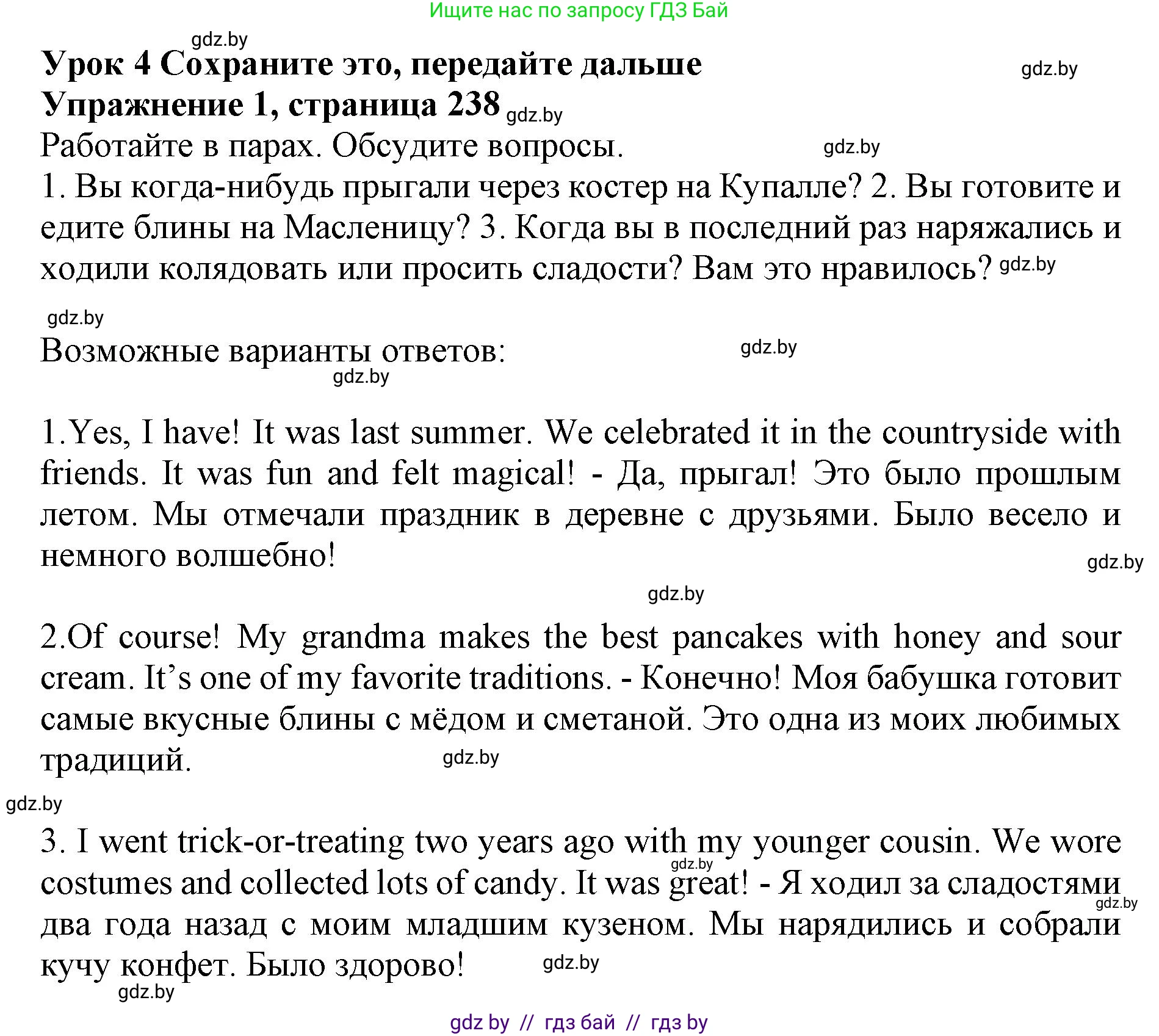 Английский язык (english), 11 класс Учебник (Student's book), авторы: Юхнель Наталья Валентиновна, Демченко Наталья Валентиновна, Романчук Вероника Романовна, Малиновская Елена Александровна, Севрюкова Татьяна Юрьевна, Бушуева Эдите Владиславовна, Наумова Елена Георгиевна, Яковчиц Т Н, издательство Вышэйшая школа, Минск, 2021, бирюзового цвета, страница 238, номер 1, Решение 2