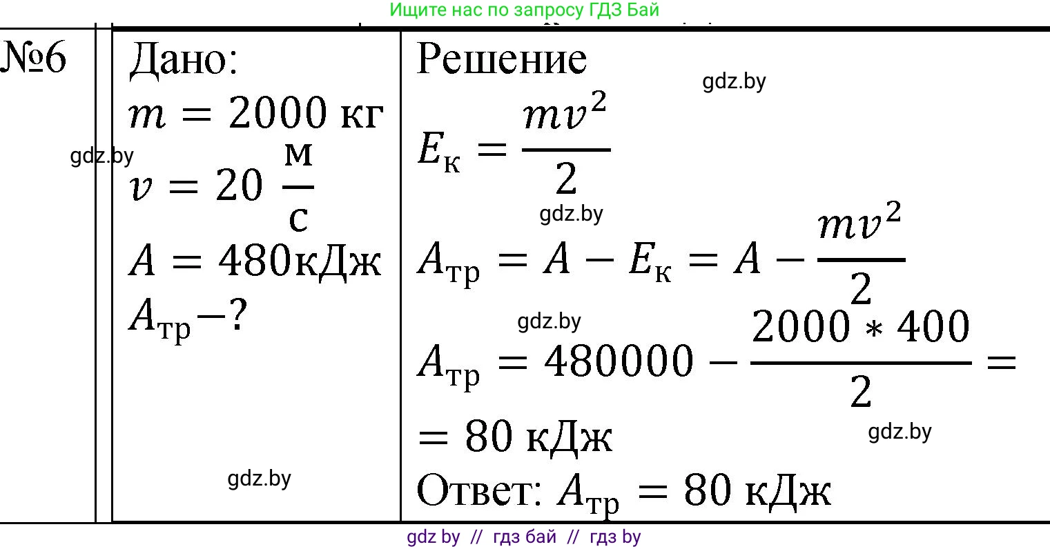 Физика, 7 класс Учебник, авторы: Исаченкова Лариса Артёмовна, Громыко Елена Владимировна, Лещинский Юрий Дмитриевич, издательство Народная асвета, Минск, 2022, бирюзового цвета, страница 146, номер 6, Решение 1