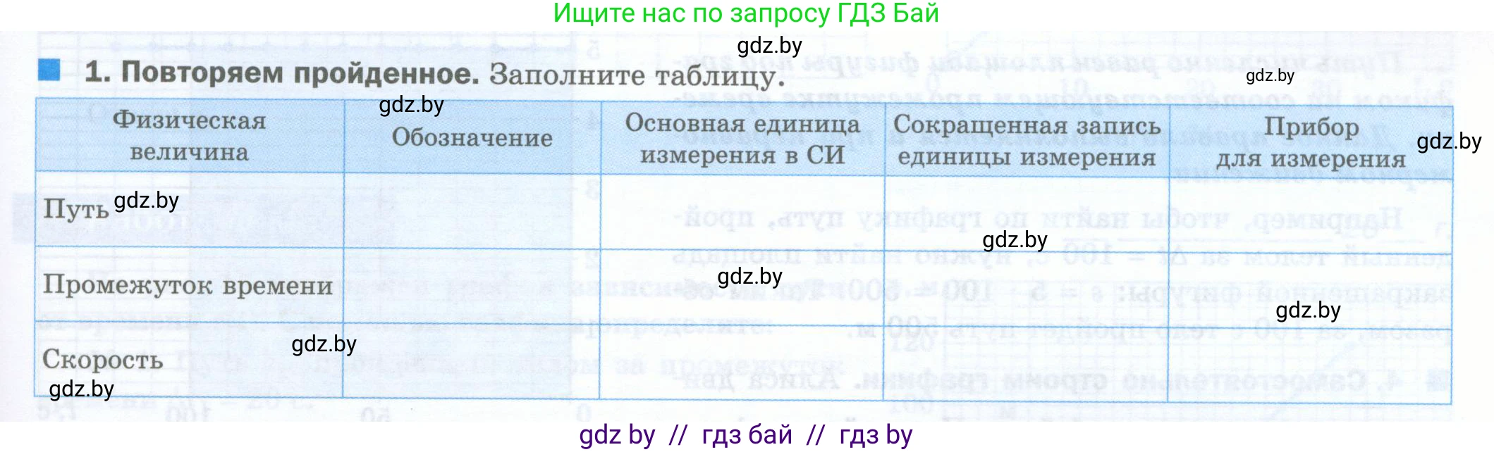 Физика, 7 класс обучающая тетрадь, авторы: Шабусов Анатолий Константинович, Дубина Максим Викторович, Батурчик Борис Петрович, издательство Новое знание, Минск, 2021, жёлтого цвета, страница 31, номер 1, Условие