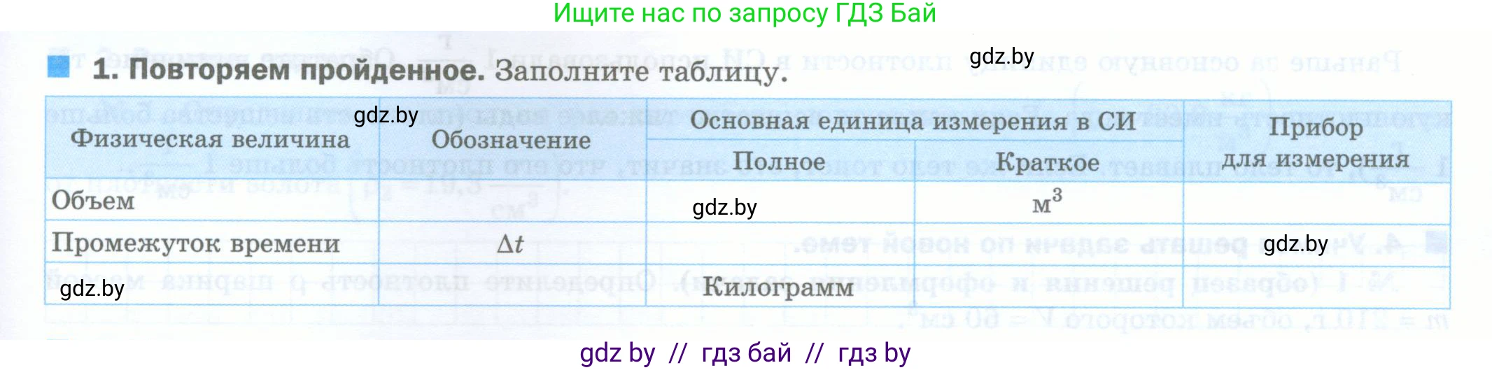 Физика, 7 класс обучающая тетрадь, авторы: Шабусов Анатолий Константинович, Дубина Максим Викторович, Батурчик Борис Петрович, издательство Новое знание, Минск, 2021, жёлтого цвета, страница 45, номер 1, Условие