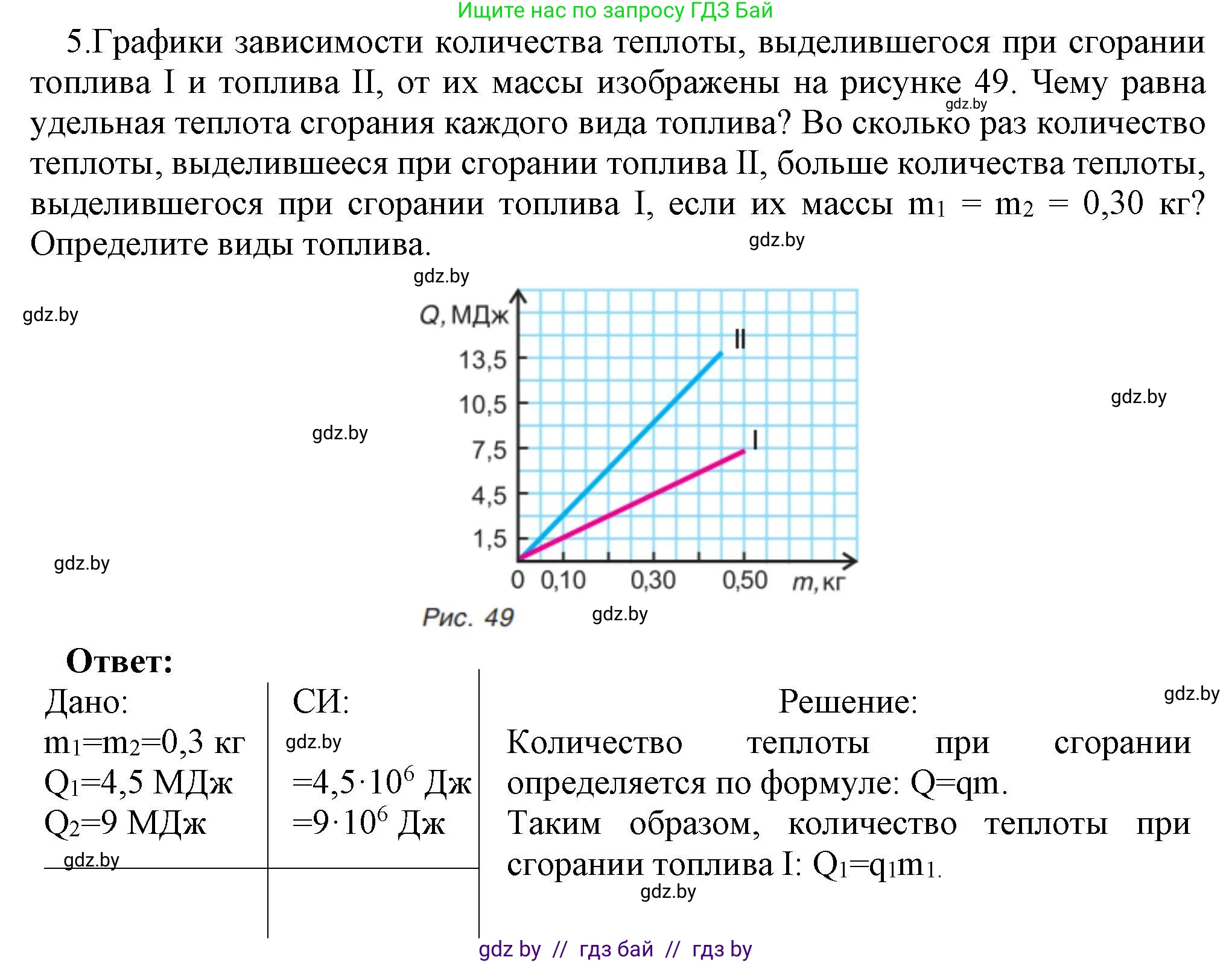 Физика, 8 класс Учебник, авторы: Исаченкова Лариса Артёмовна, Громыко Елена Владимировна, Дорофейчик Владимир Владимирович, Лещинский Юрий Дмитриевич, издательство Адукацыя i выхаванне, Минск, 2024, страница 31, номер 5, Решение 1