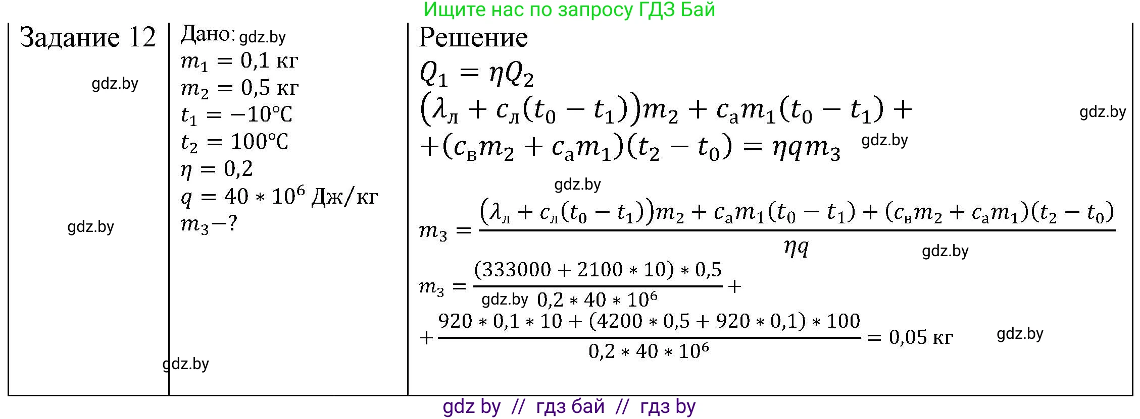 Физика, 8 класс Учебник, авторы: Исаченкова Лариса Артёмовна, Громыко Елена Владимировна, Дорофейчик Владимир Владимирович, Лещинский Юрий Дмитриевич, издательство Адукацыя i выхаванне, Минск, 2024, страница 39, номер 12, Решение 3