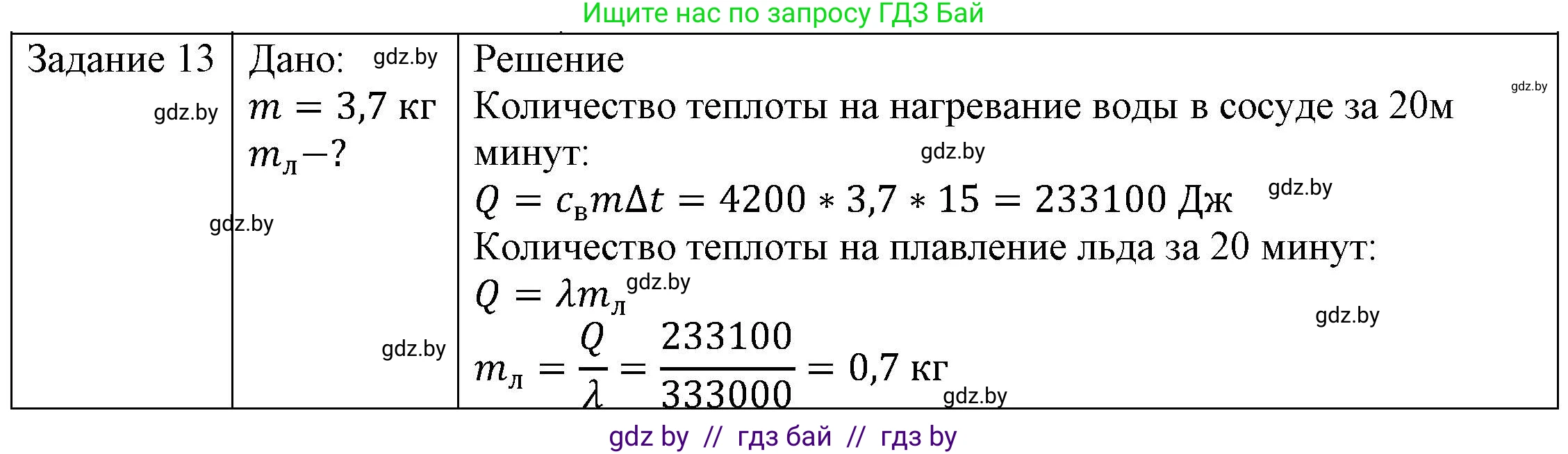 Физика, 8 класс Учебник, авторы: Исаченкова Лариса Артёмовна, Громыко Елена Владимировна, Дорофейчик Владимир Владимирович, Лещинский Юрий Дмитриевич, издательство Адукацыя i выхаванне, Минск, 2024, страница 39, номер 13, Решение 3