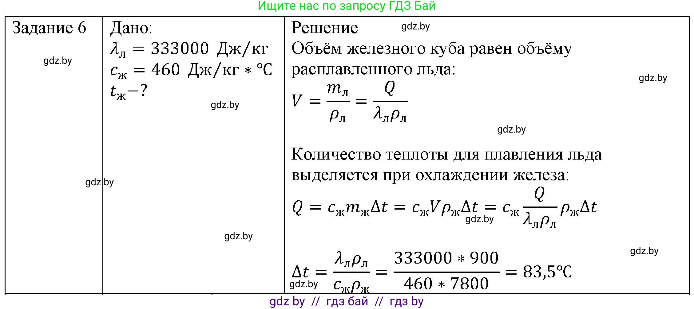 Физика, 8 класс Учебник, авторы: Исаченкова Лариса Артёмовна, Громыко Елена Владимировна, Дорофейчик Владимир Владимирович, Лещинский Юрий Дмитриевич, издательство Адукацыя i выхаванне, Минск, 2024, страница 39, номер 6, Решение 3