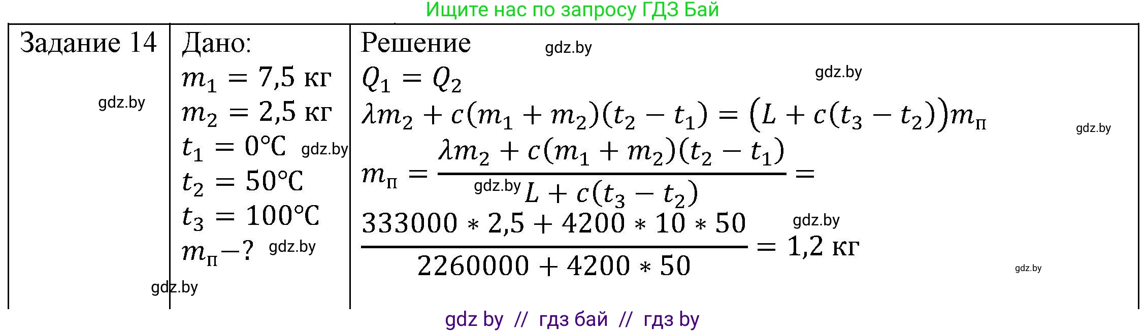 Физика, 8 класс Учебник, авторы: Исаченкова Лариса Артёмовна, Громыко Елена Владимировна, Дорофейчик Владимир Владимирович, Лещинский Юрий Дмитриевич, издательство Адукацыя i выхаванне, Минск, 2024, страница 49, номер 14, Решение 3