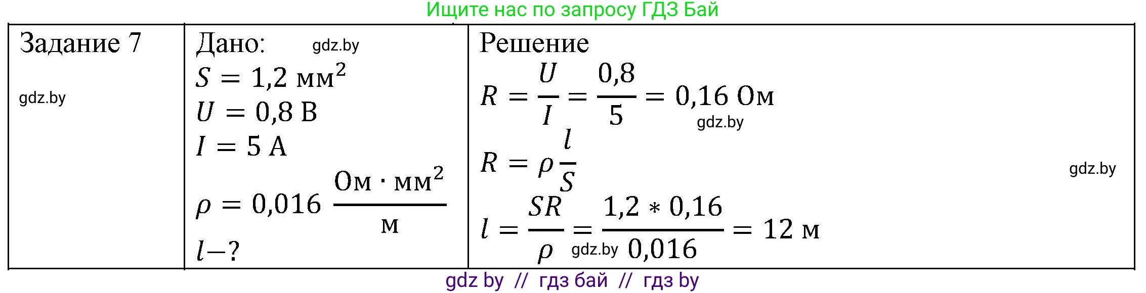 Физика, 8 класс Учебник, авторы: Исаченкова Лариса Артёмовна, Громыко Елена Владимировна, Дорофейчик Владимир Владимирович, Лещинский Юрий Дмитриевич, издательство Адукацыя i выхаванне, Минск, 2024, страница 93, номер 7, Решение 3