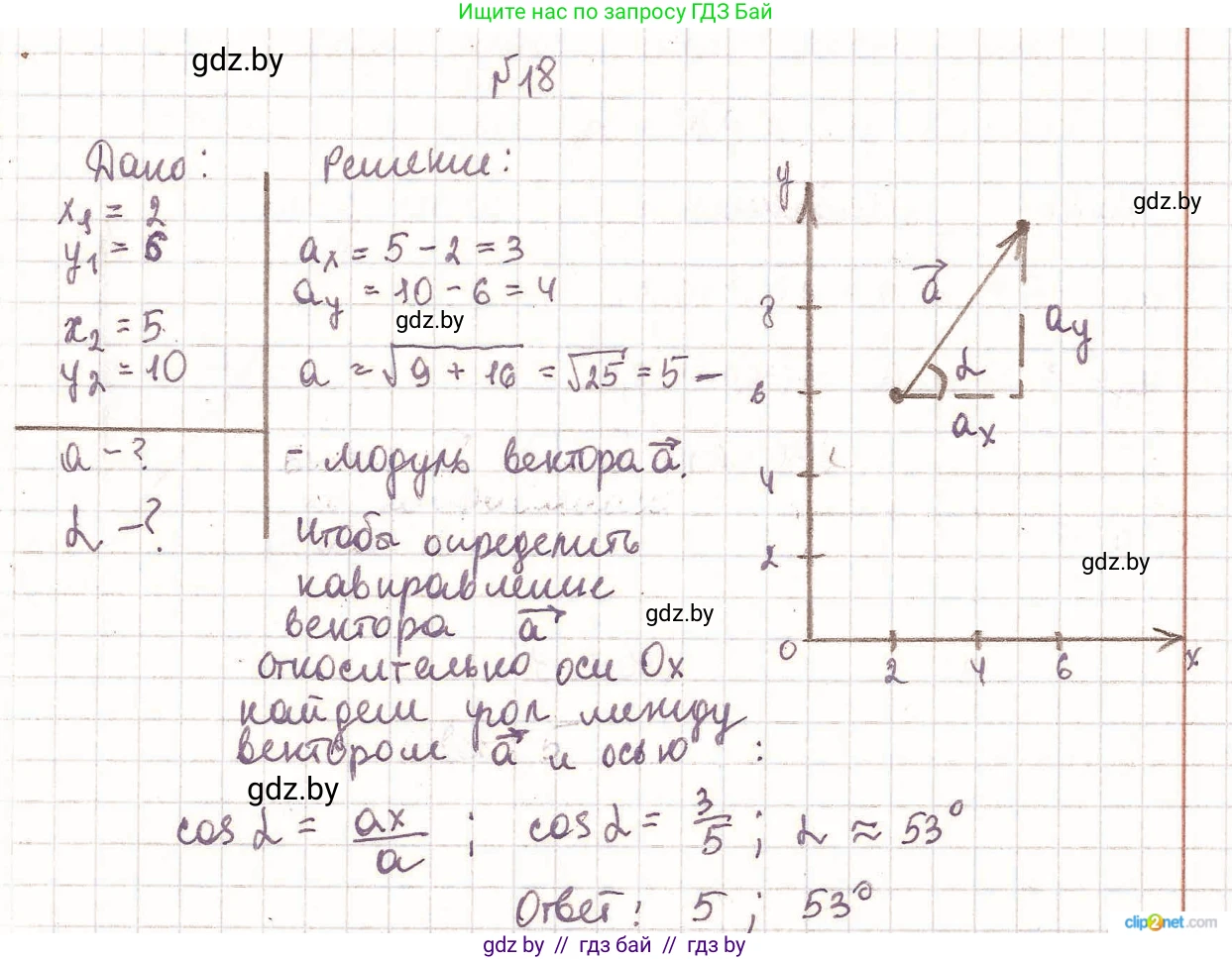 Физика, 9 класс Сборник задач, авторы: Исаченкова Лариса Артёмовна, Дорофейчик Владимир Владимирович, Захаревич Екатерина Васильевна, Пальчик Геннадий Владимирович, издательство Аверсэв, Минск, 2021, страница 14, номер 18, Решение 2