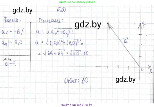 Физика, 9 класс Сборник задач, авторы: Исаченкова Лариса Артёмовна, Дорофейчик Владимир Владимирович, Захаревич Екатерина Васильевна, Пальчик Геннадий Владимирович, издательство Аверсэв, Минск, 2021, страница 14, номер 20, Решение 2