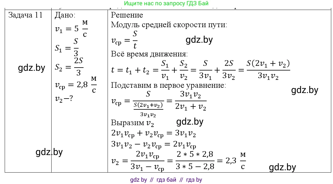 Физика, 9 класс Учебник, авторы: Исаченкова Лариса Артёмовна, Сокольский Анатолий Алексеевич, Захаревич Екатерина Васильевна, издательство Народная асвета, Минск, 2019, страница 37, номер 11, Решение 1
