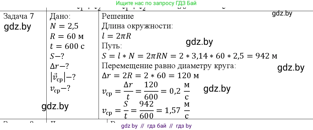 Физика, 9 класс Учебник, авторы: Исаченкова Лариса Артёмовна, Сокольский Анатолий Алексеевич, Захаревич Екатерина Васильевна, издательство Народная асвета, Минск, 2019, страница 37, номер 7, Решение 1