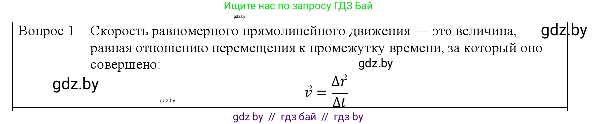 Физика, 9 класс Учебник, авторы: Исаченкова Лариса Артёмовна, Сокольский Анатолий Алексеевич, Захаревич Екатерина Васильевна, издательство Народная асвета, Минск, 2019, страница 26, номер 1, Решение 1