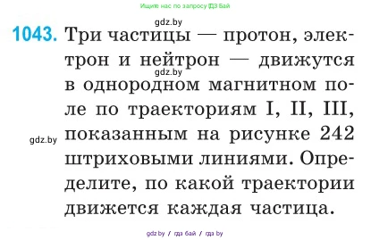 Физика, 10 класс Сборник задач, авторы: Дорофейчик Владимир Владимирович, Белая Ольга Николаевна, издательство Национальный институт образования, Минск, 2022, страница 235, номер 1043, Условие