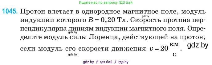 Физика, 10 класс Сборник задач, авторы: Дорофейчик Владимир Владимирович, Белая Ольга Николаевна, издательство Национальный институт образования, Минск, 2022, страница 236, номер 1045, Условие