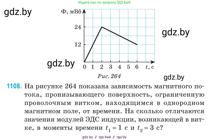 Физика, 10 класс Сборник задач, авторы: Дорофейчик Владимир Владимирович, Белая Ольга Николаевна, издательство Национальный институт образования, Минск, 2022, страница 252, номер 1108, Условие