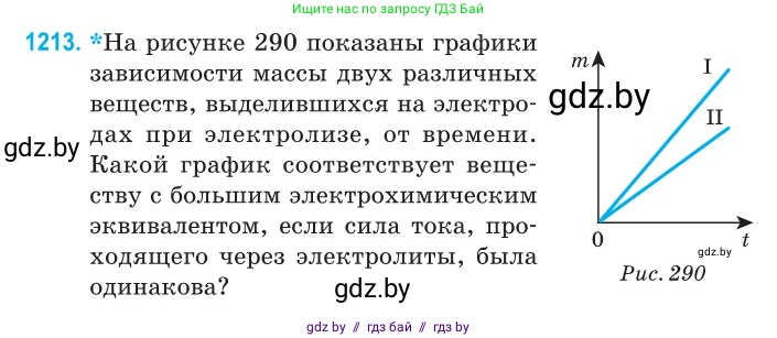 Физика, 10 класс Сборник задач, авторы: Дорофейчик Владимир Владимирович, Белая Ольга Николаевна, издательство Национальный институт образования, Минск, 2022, страница 278, номер 1213, Условие