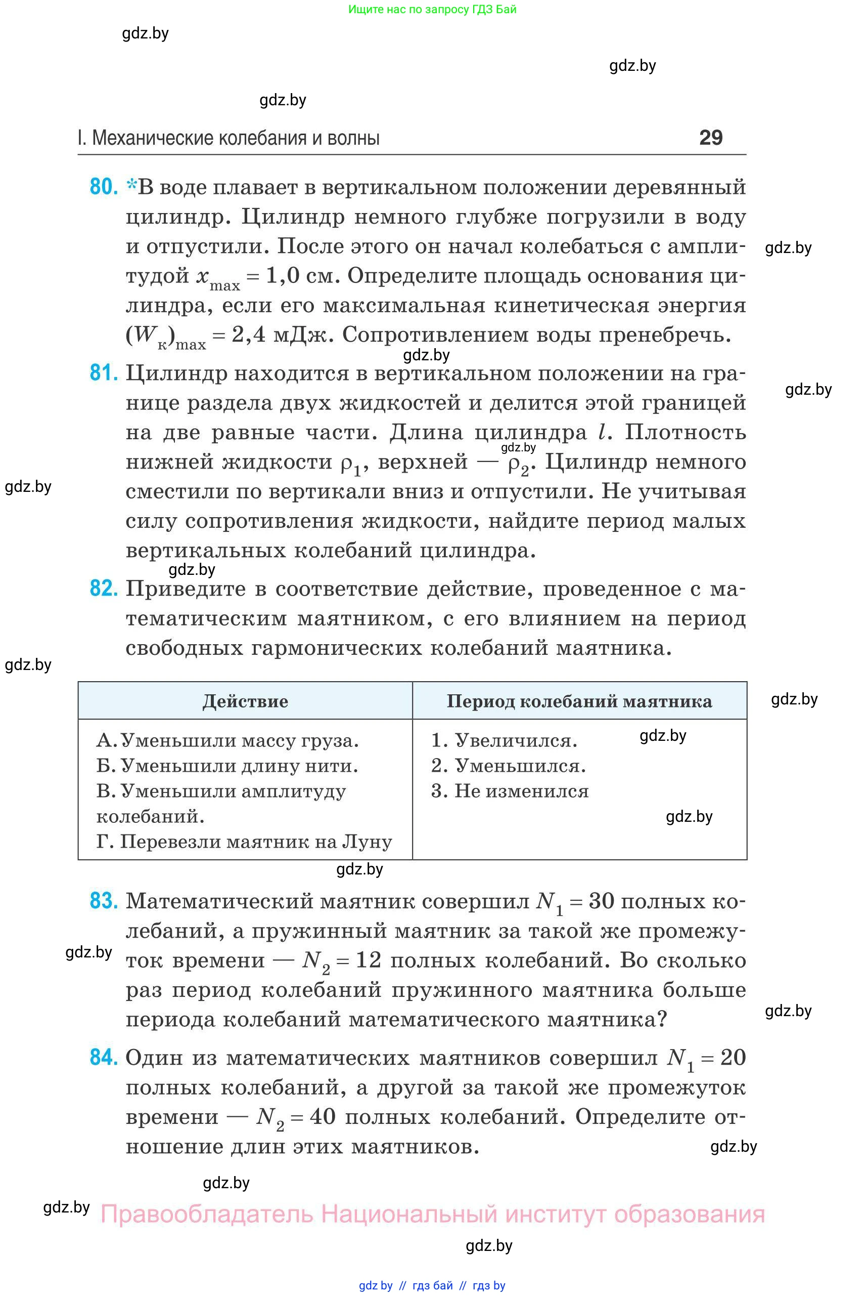 Физика, 11 класс Сборник задач, авторы: Дорофейчик Владимир Владимирович, Силенков Михаил Анатольевич, издательство Национальный институт образования, Минск, 2023, страница 30