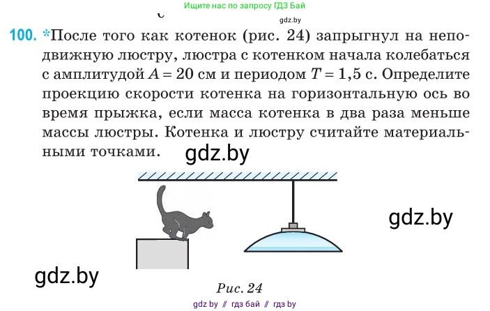 Физика, 11 класс Сборник задач, авторы: Дорофейчик Владимир Владимирович, Силенков Михаил Анатольевич, издательство Национальный институт образования, Минск, 2023, страница 33, номер 100, Условие