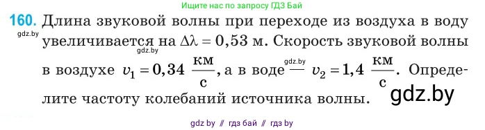 Физика, 11 класс Сборник задач, авторы: Дорофейчик Владимир Владимирович, Силенков Михаил Анатольевич, издательство Национальный институт образования, Минск, 2023, страница 49, номер 160, Условие