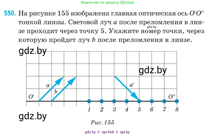 Физика, 11 класс Сборник задач, авторы: Дорофейчик Владимир Владимирович, Силенков Михаил Анатольевич, издательство Национальный институт образования, Минск, 2023, страница 167, номер 550, Условие