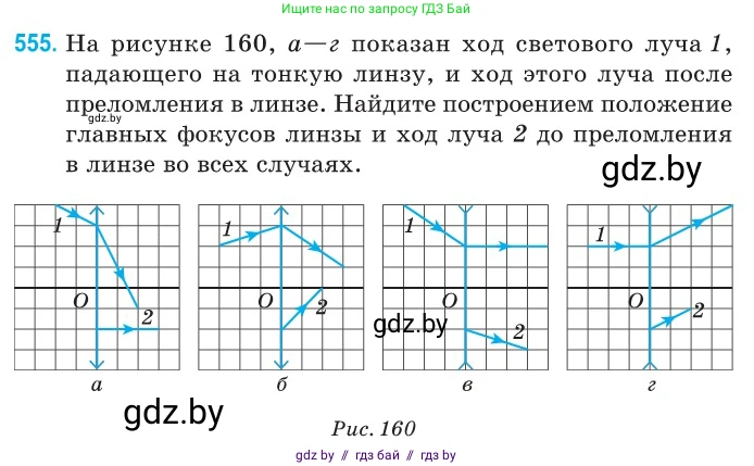 Физика, 11 класс Сборник задач, авторы: Дорофейчик Владимир Владимирович, Силенков Михаил Анатольевич, издательство Национальный институт образования, Минск, 2023, страница 169, номер 555, Условие