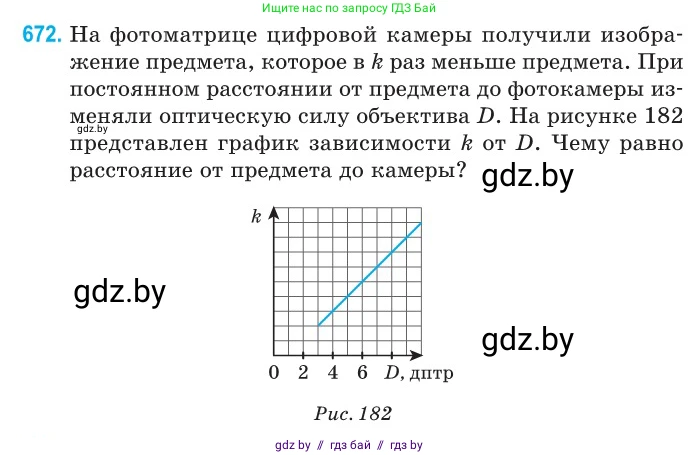 Физика, 11 класс Сборник задач, авторы: Дорофейчик Владимир Владимирович, Силенков Михаил Анатольевич, издательство Национальный институт образования, Минск, 2023, страница 196, номер 672, Условие