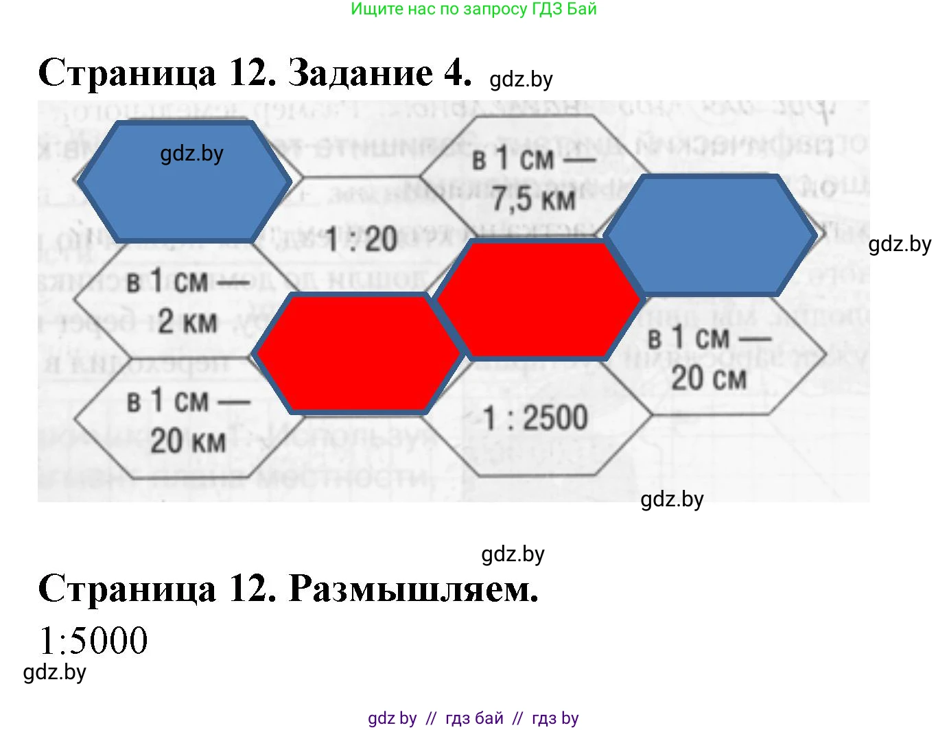 География, 6 класс рабочая тетрадь, авторы: Кольмакова Елена Генадьевна, Пикулик Валентина Владимировна, издательство Аверсэв, Минск, 2022, бирюзового цвета, страница 12, номер 4, Решение