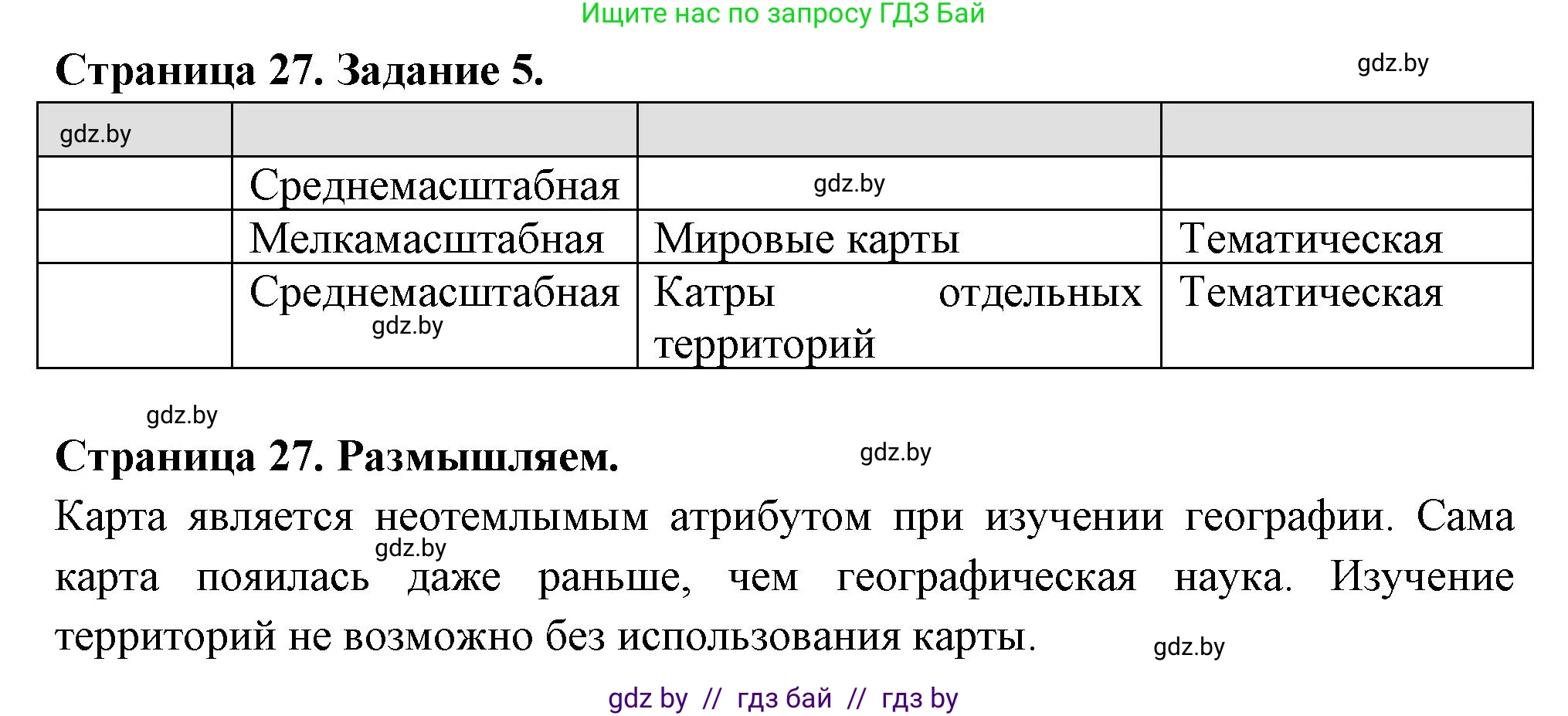 География, 6 класс рабочая тетрадь, авторы: Кольмакова Елена Генадьевна, Пикулик Валентина Владимировна, издательство Аверсэв, Минск, 2022, бирюзового цвета, страница 27, номер 5, Решение