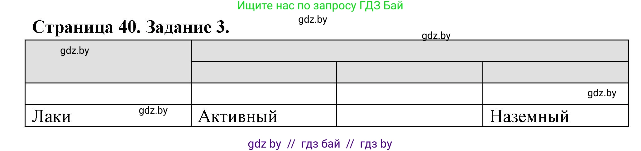 География, 6 класс рабочая тетрадь, авторы: Кольмакова Елена Генадьевна, Пикулик Валентина Владимировна, издательство Аверсэв, Минск, 2022, бирюзового цвета, страница 40, номер 3, Решение