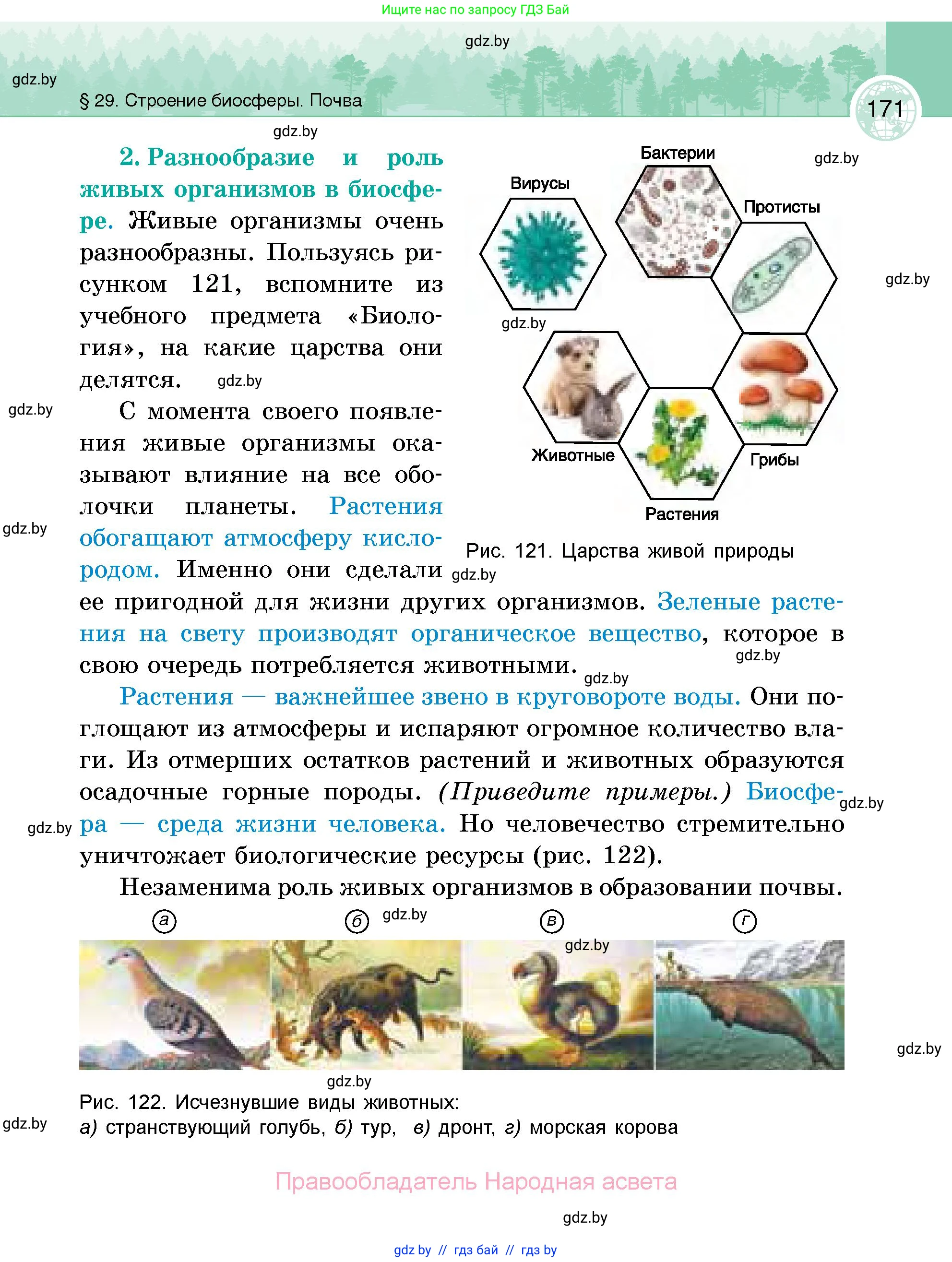 География, 6 класс Учебник, авторы: Кольмакова Елена Генадьевна, Пикулик Валентина Владимировна, издательство Народная асвета, Минск, 2022, страница 171